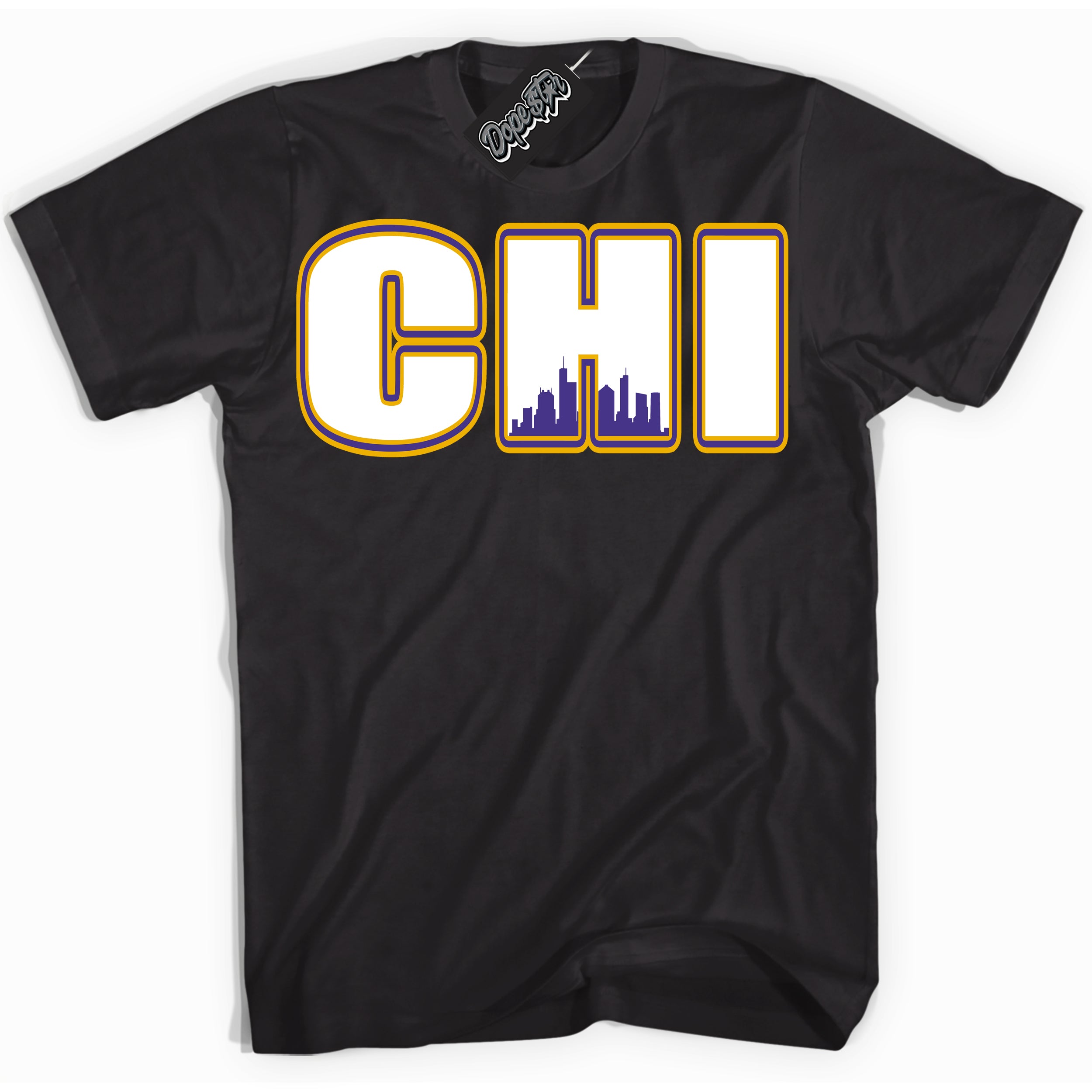 Cool Black Shirt with “Chicago” design that perfectly matches the Kobe 8 Protro Lakers Home Sneakers.