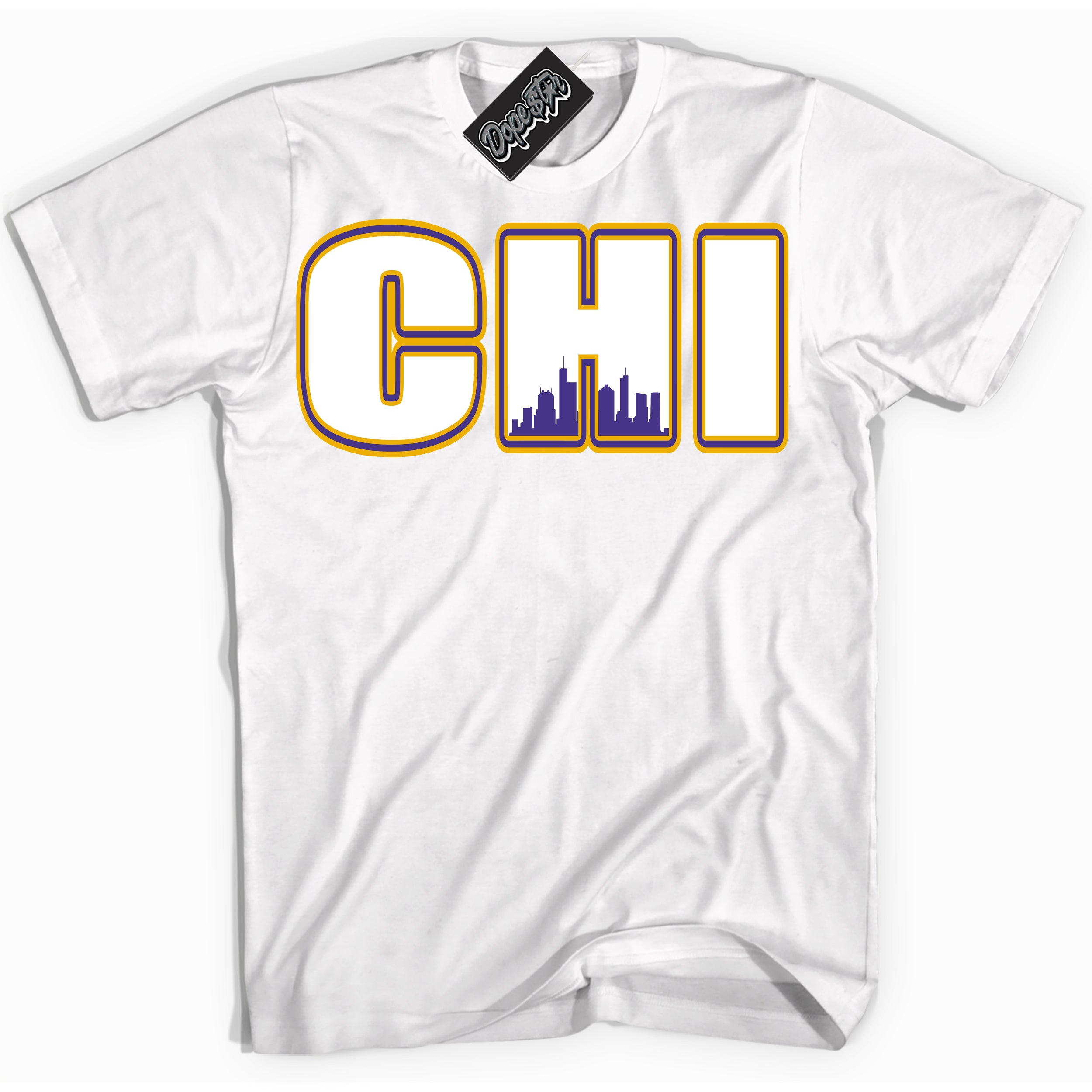 Cool White Shirt with “Chicago” design that perfectly matches the Kobe 8 Protro Lakers Home Sneakers.