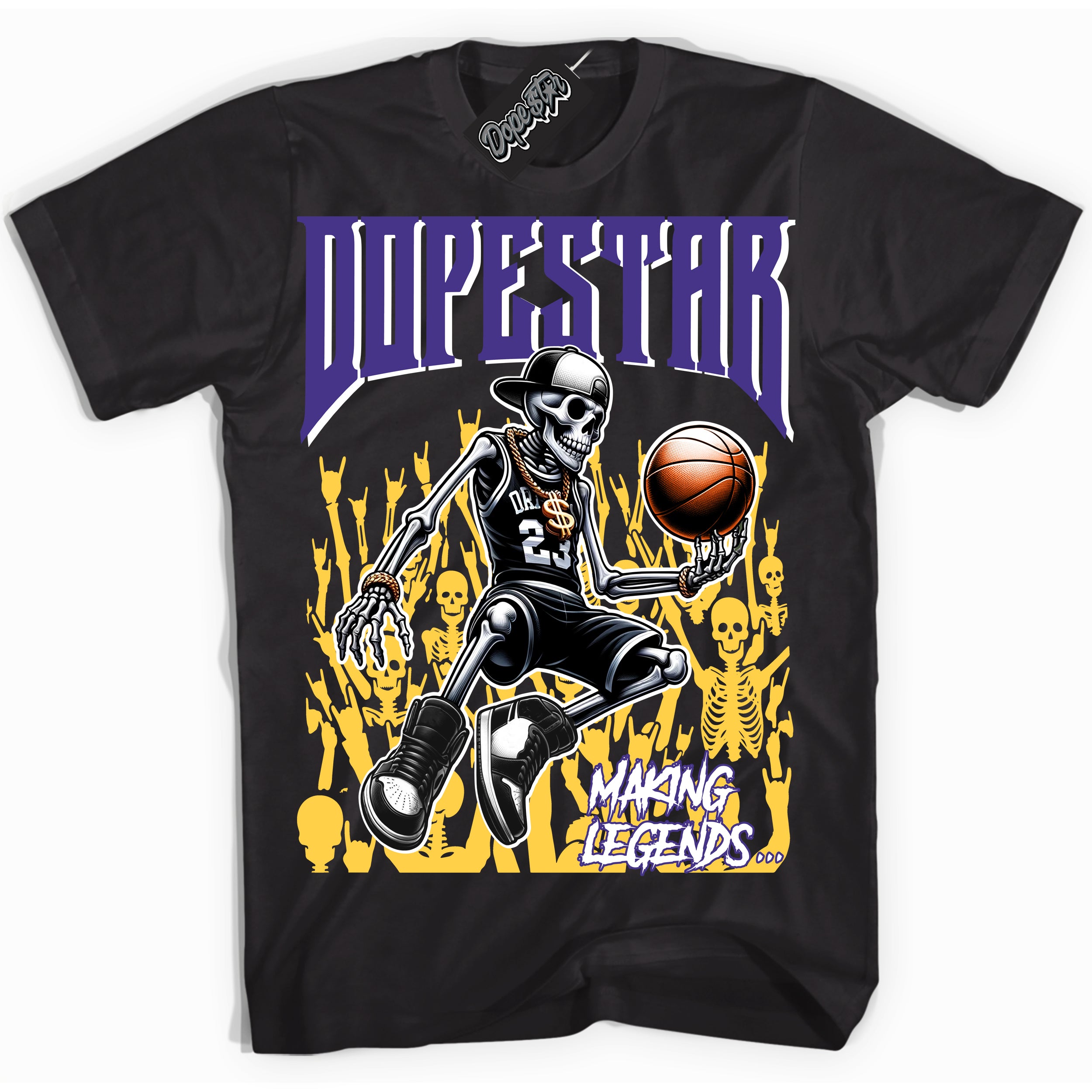 Cool Black Shirt with “Making Legends” design that perfectly matches the Kobe 8 Protro Lakers Home Sneakers.