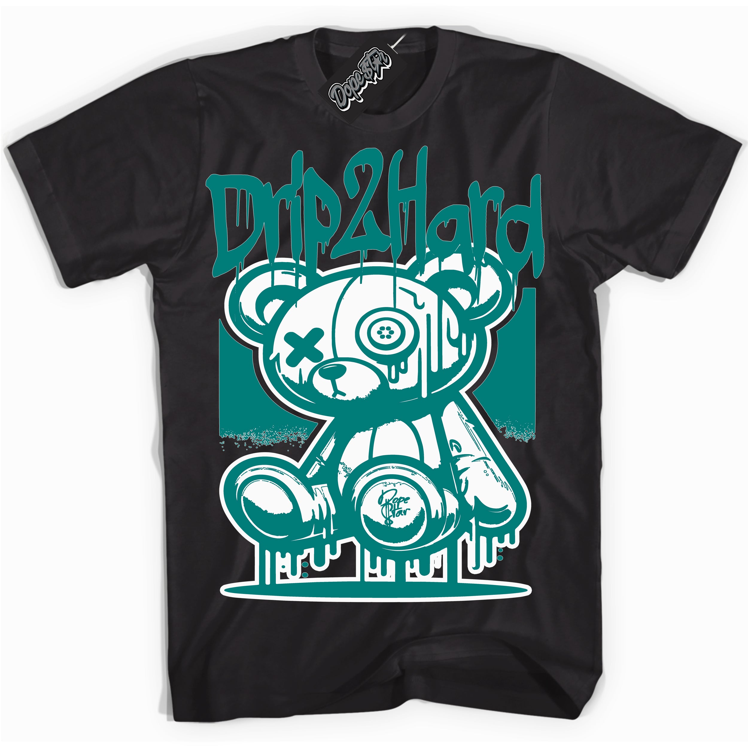Cool Black graphic tee with “ Drip 2 Hard ” design, that perfectly matches Kobe 8 Protro Radiant Emerald
