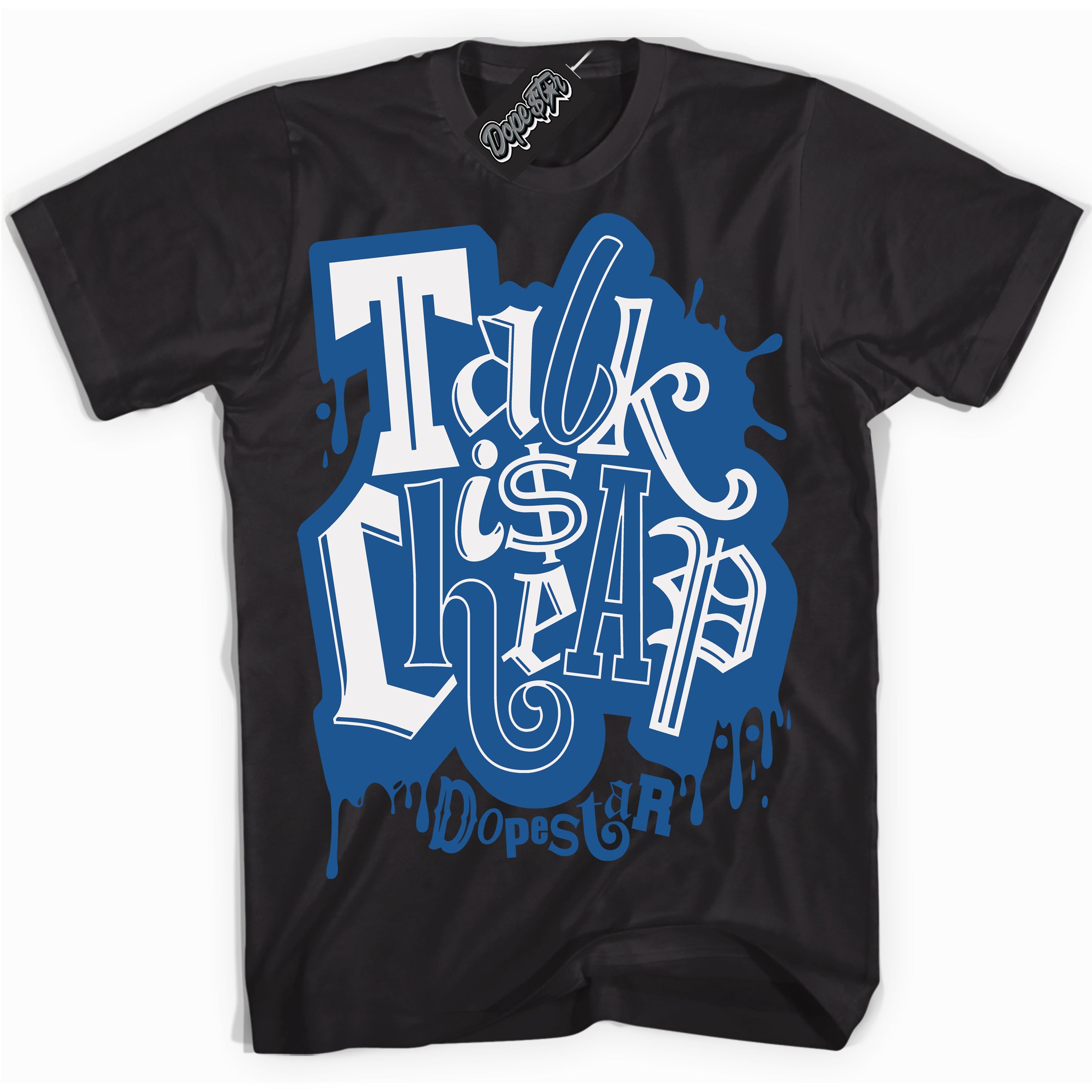 Cool Black Shirt with “ Talk Is Cheap” design that perfectly matches Born X Raised One Block At A Time Sneakers.