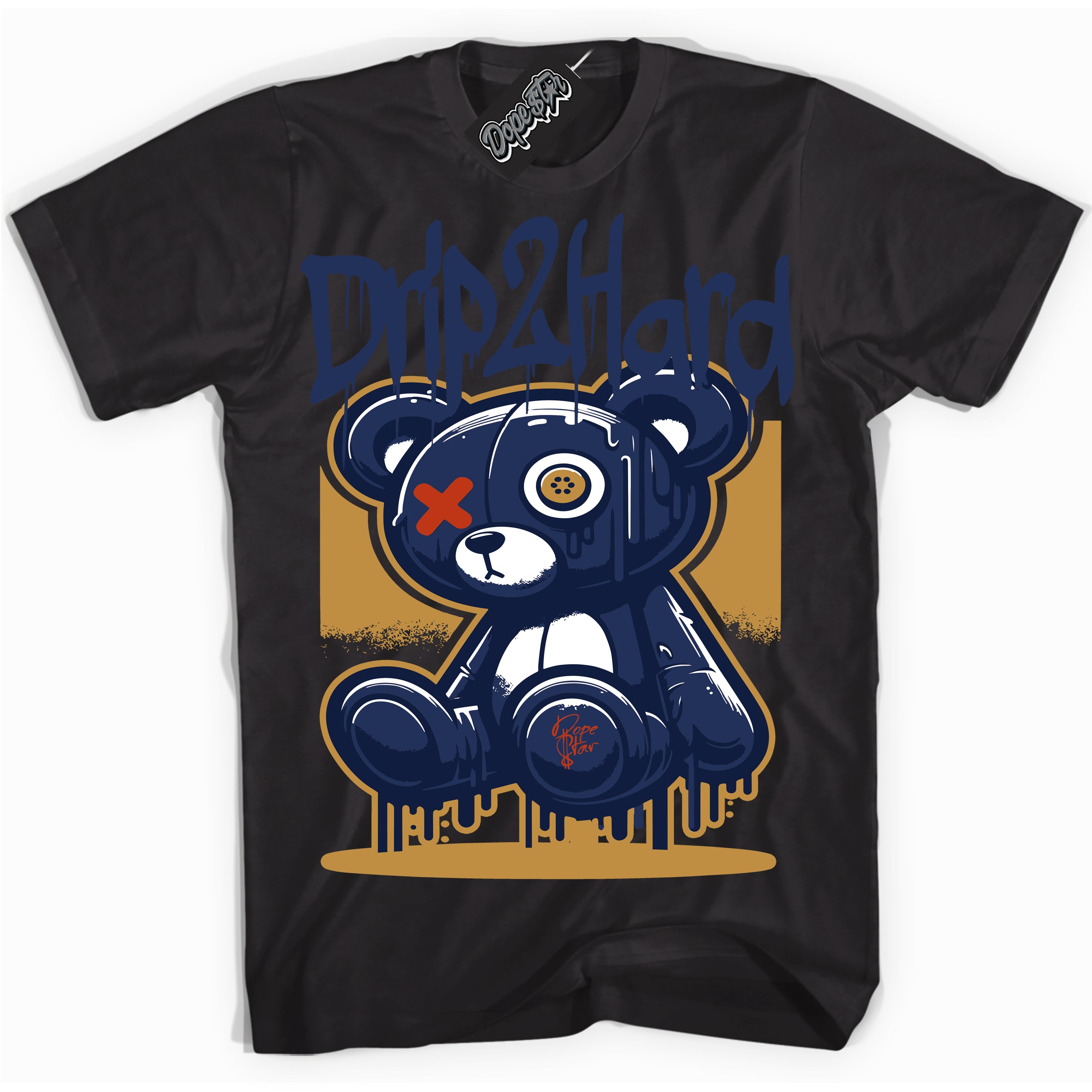 Cool Black graphic tee with “ Drip 2 Hard ” design, that perfectly matches Orange Label Navy Gum