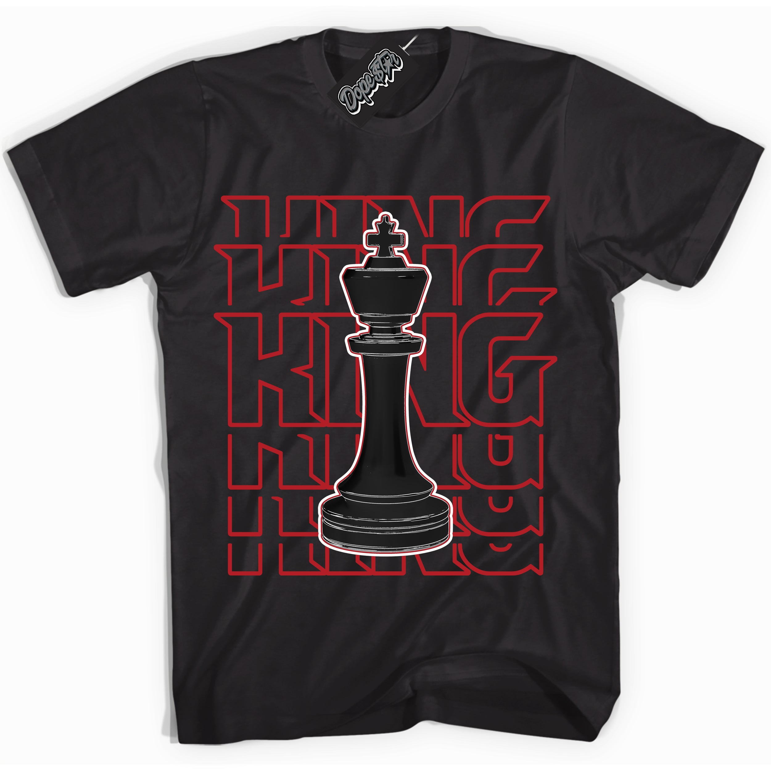 Cool Black Shirt with “ King Chess” design that perfectly matches Pro J Pack Chicago Dunks.