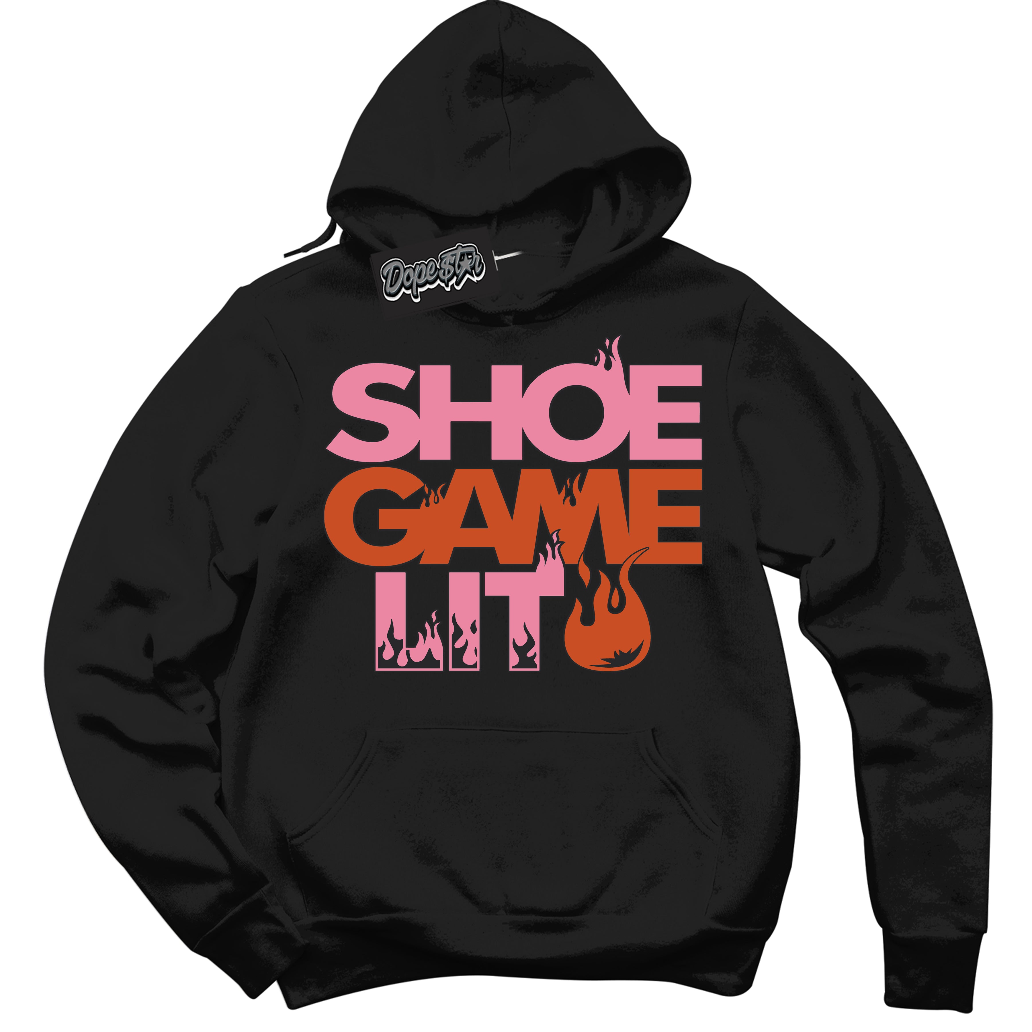 Cool Black Hoodie with “ Shoe Game Lit '' design that Perfectly Matches  Pro X Powerpuff Girls Blossom Sneakers.