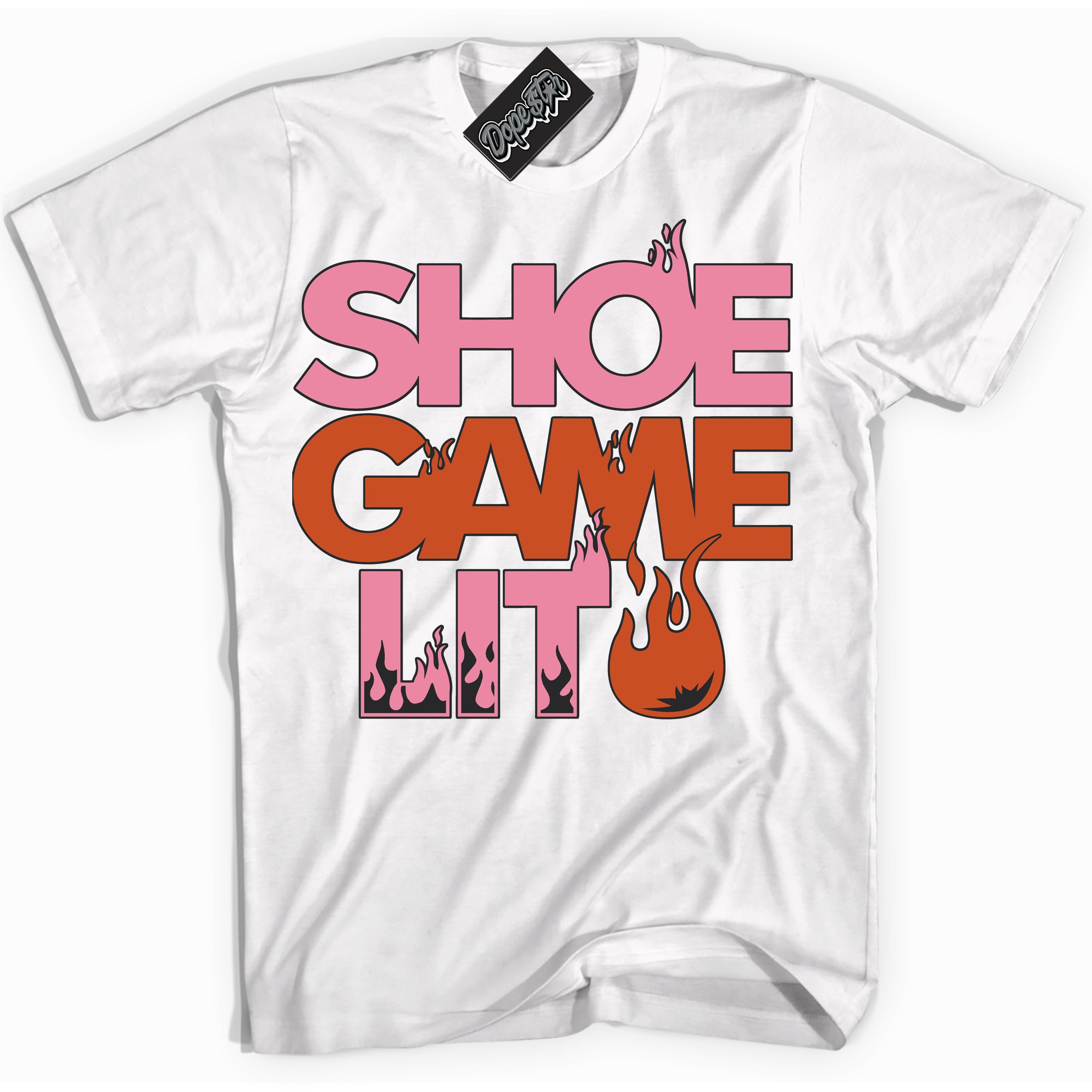 Cool White Shirt with “ Shoe Game Lit ” design that perfectly matches Pro X Powerpuff Girls Blossom Sneakers.