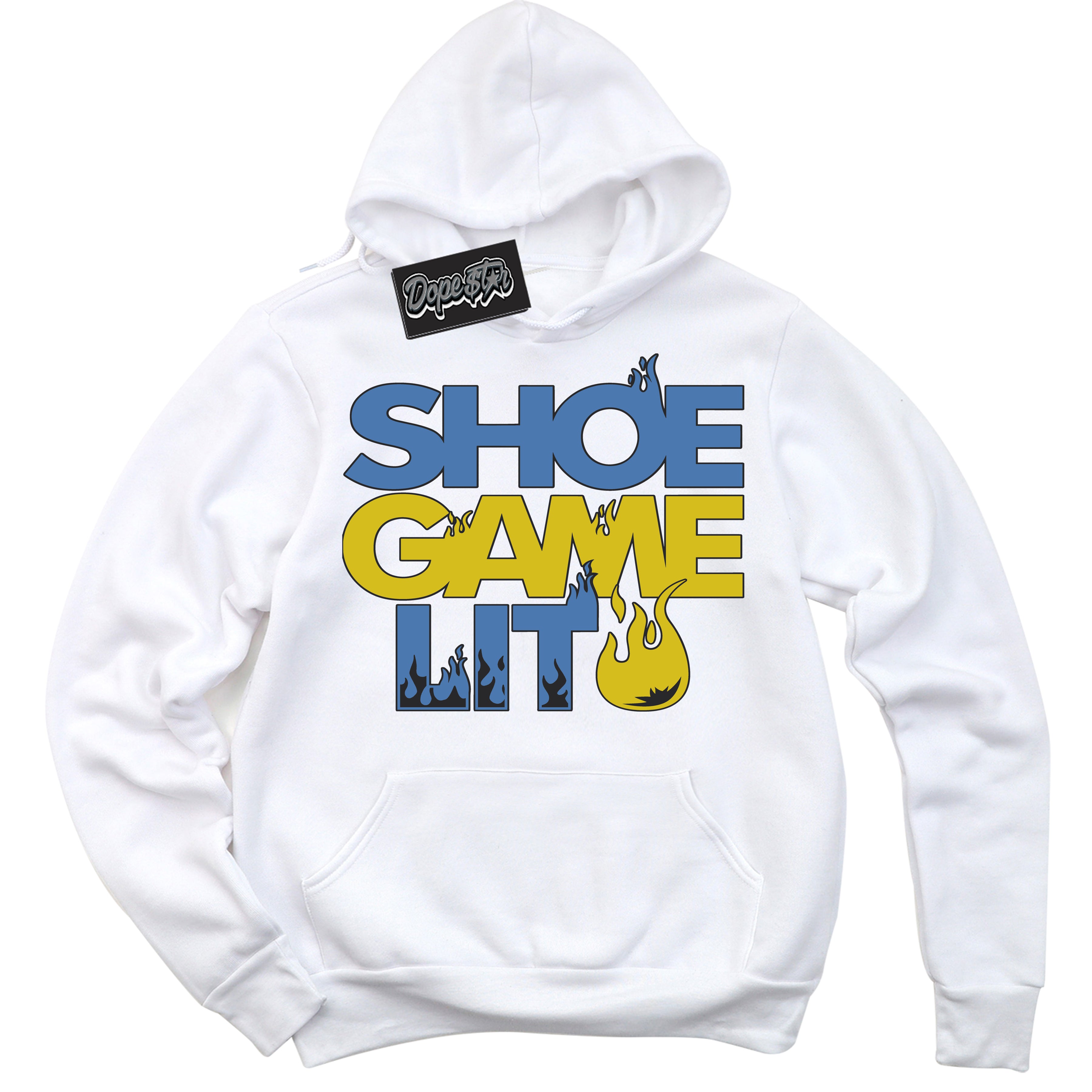 Cool White Hoodie with “ Shoe Game Lit '' design that Perfectly Matches  Pro X Powerpuff Girls Bubbles Sneakers.