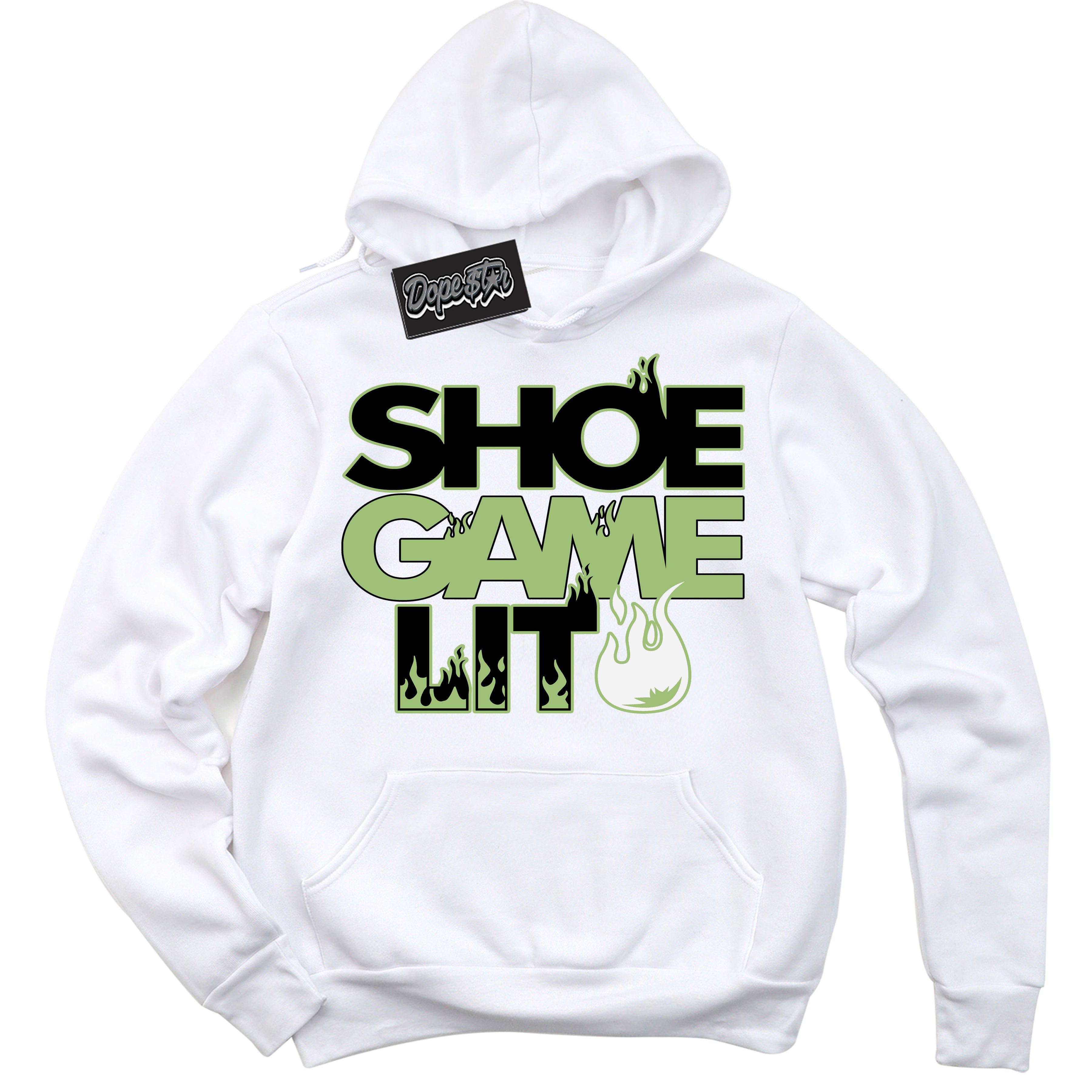 Cool White Hoodie with “ Shoe Game Lit '' design that Perfectly Matches  Pro X Powerpuff Girls Buttercup Sneakers.