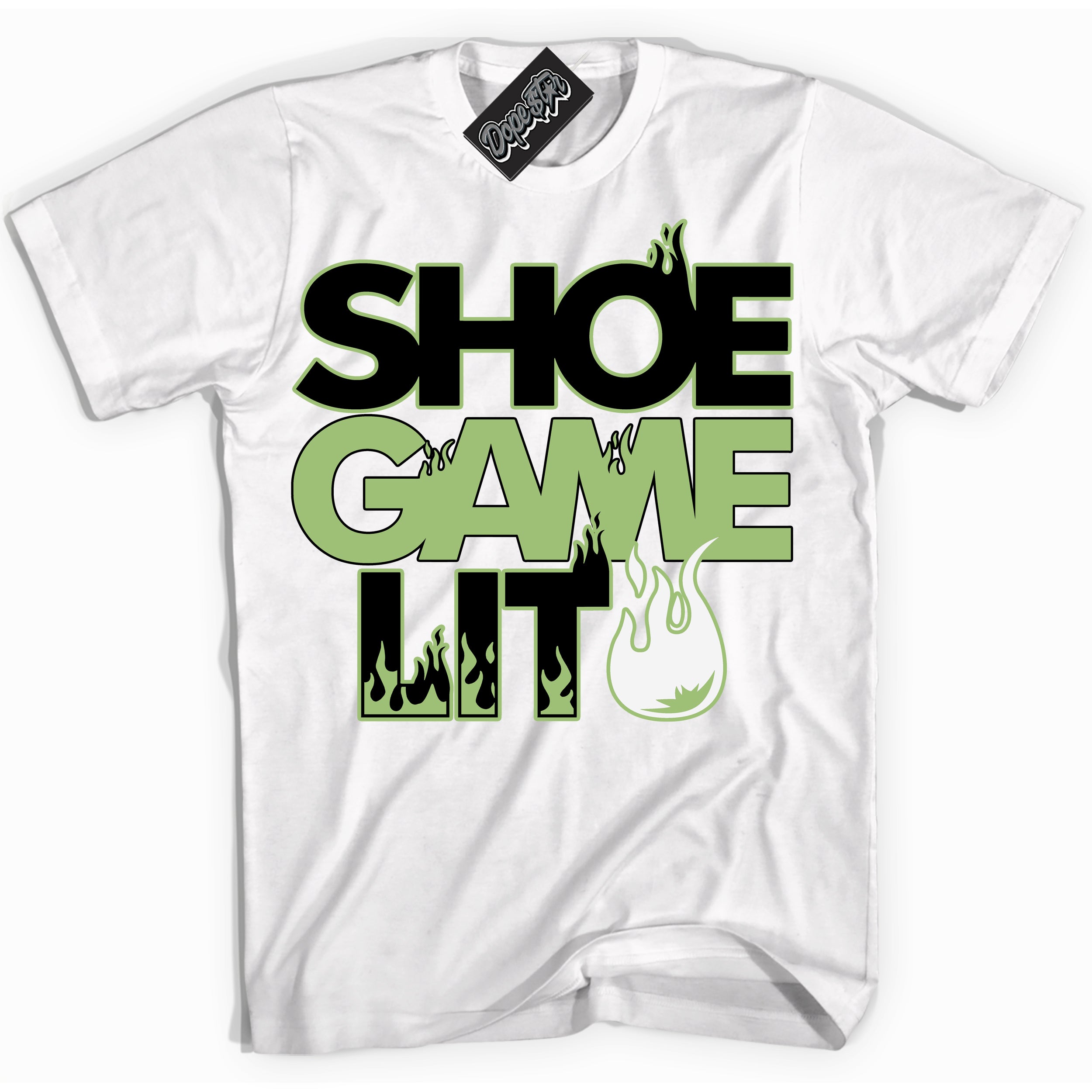 Cool White Shirt with “ Shoe Game Lit ” design that perfectly matches Pro X Powerpuff Girls Buttercup Sneakers.