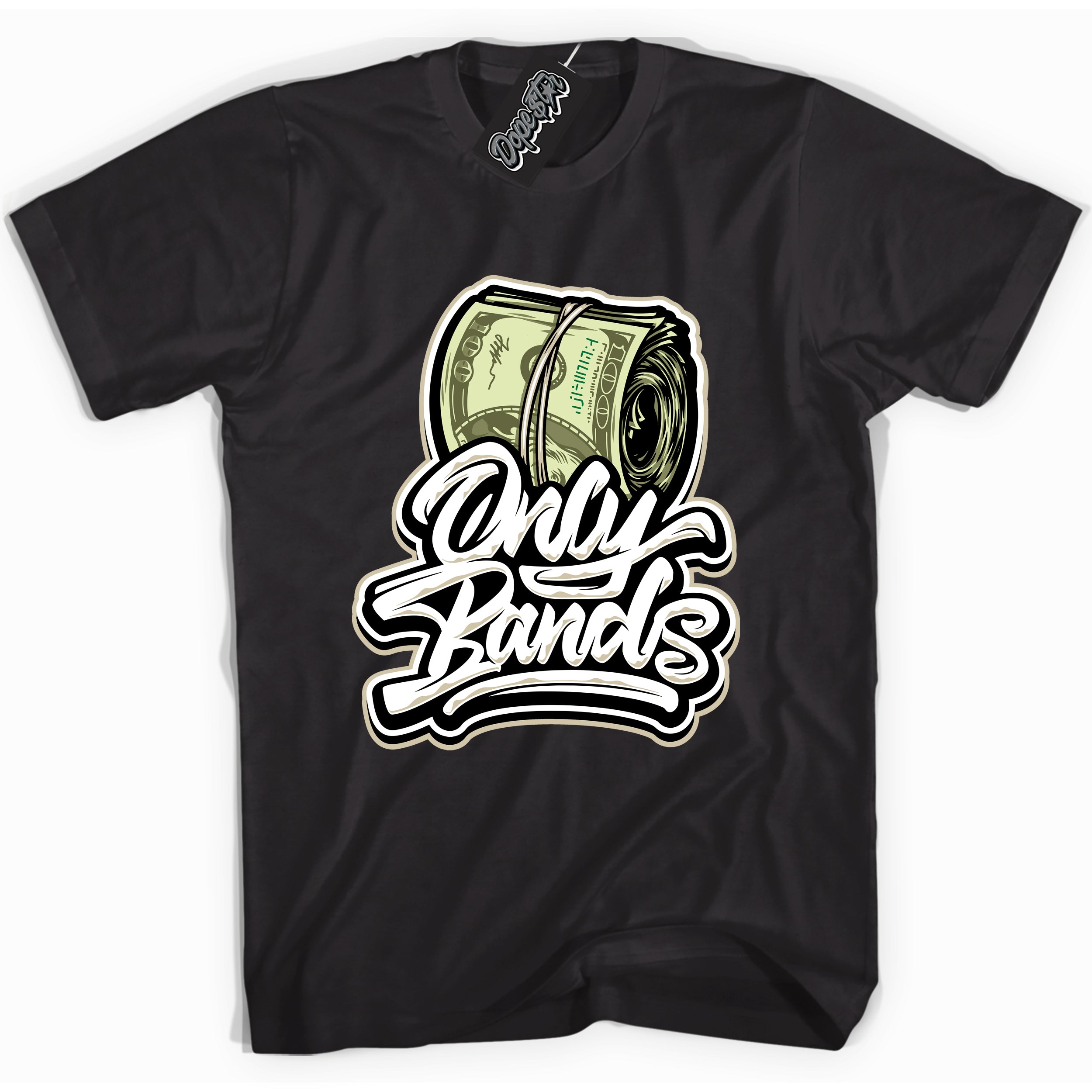 Cool Black Shirt with “ Only Bands” design that perfectly matches Gratitude 11s Sneakers.