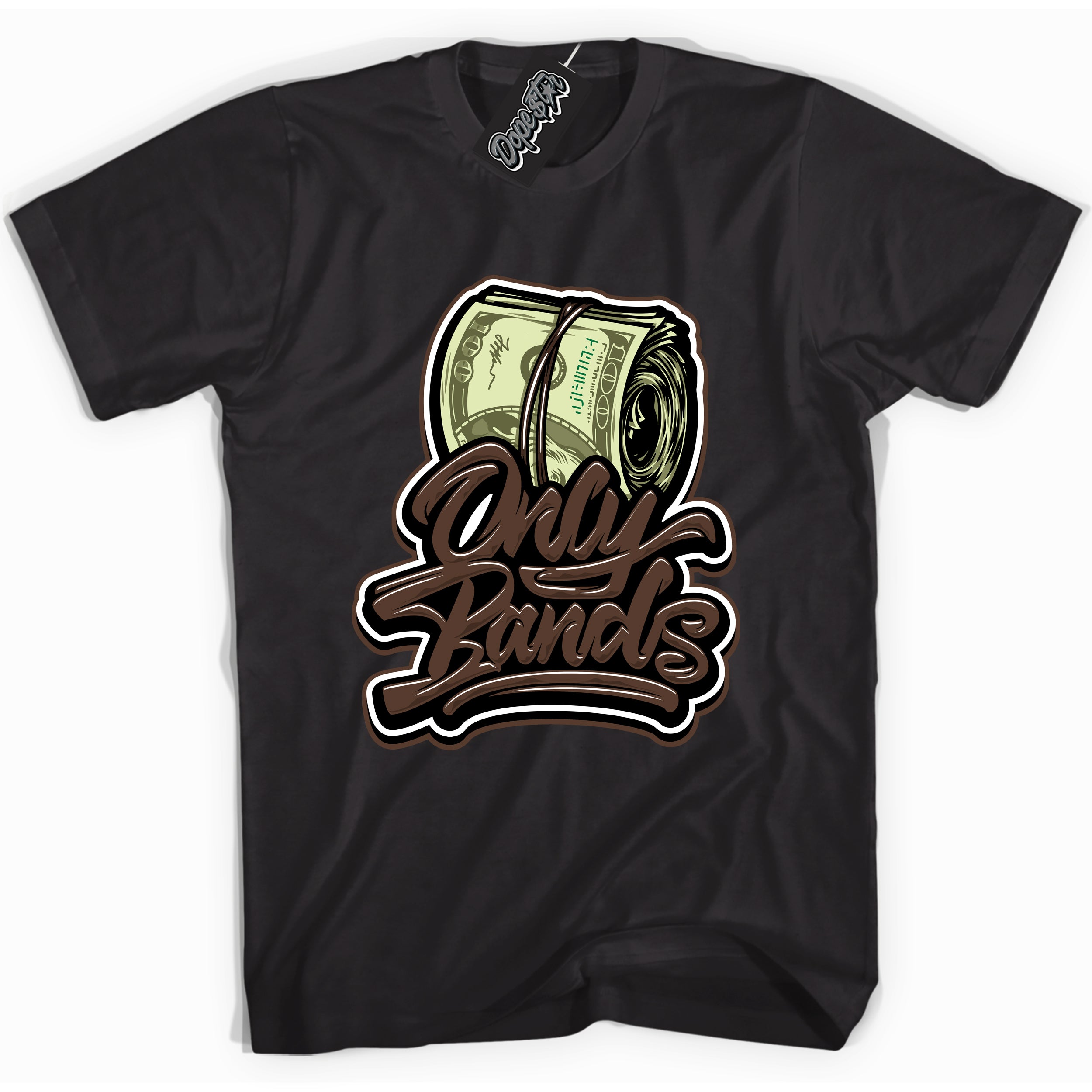 Cool Black graphic tee with “ Only Bands ” design, that perfectly matches Palomino 1s sneakers 
