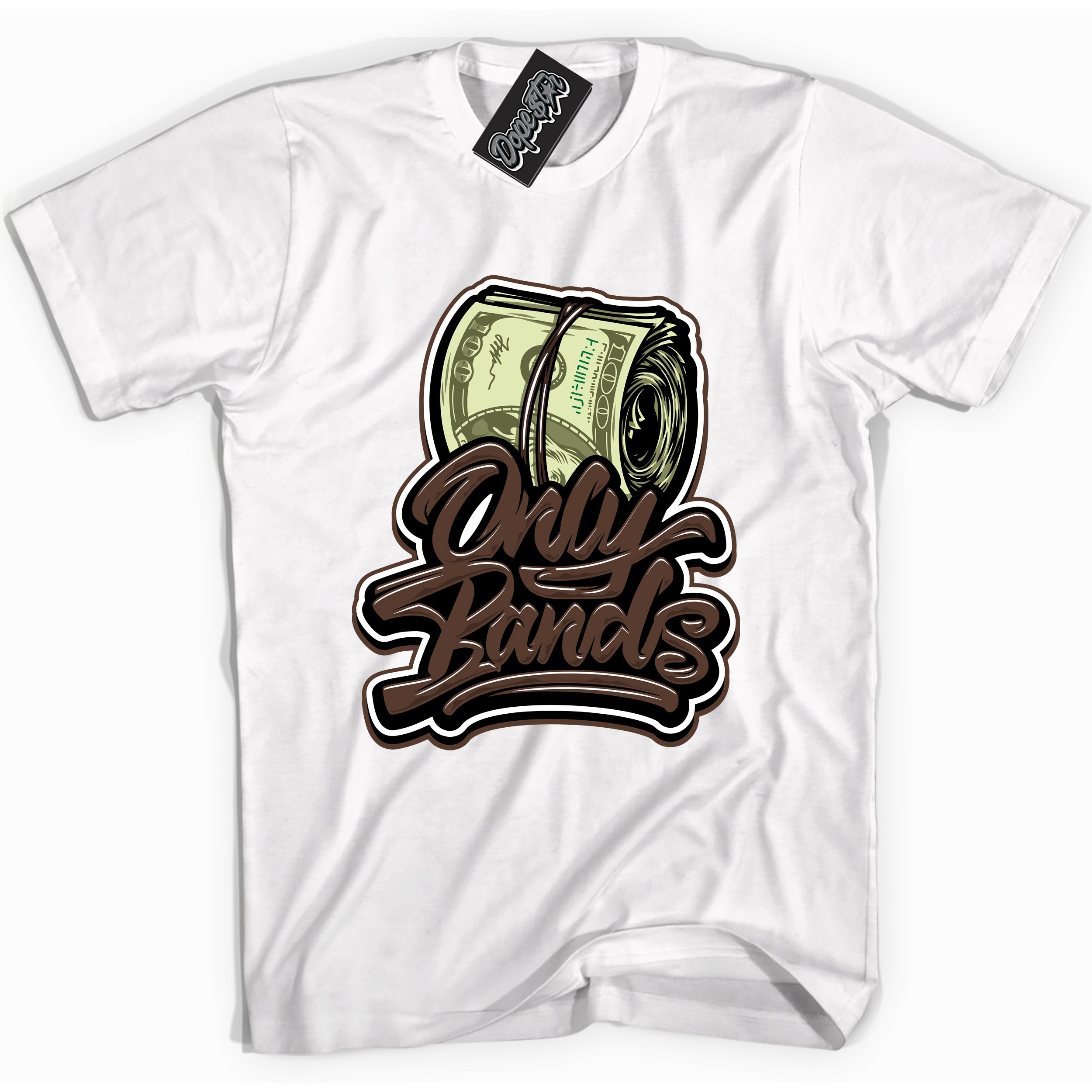 Cool White graphic tee with “ Only Bands ” design, that perfectly matches Palomino 1s sneakers 