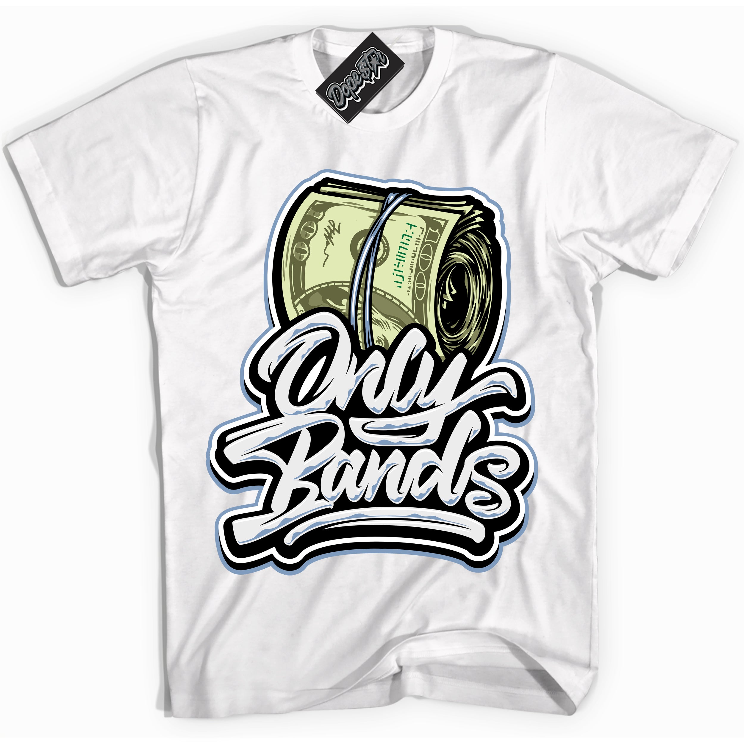 Cool White Shirt with “ Only Bands” design that perfectly matches Reverse Oreo 6s Sneakers.