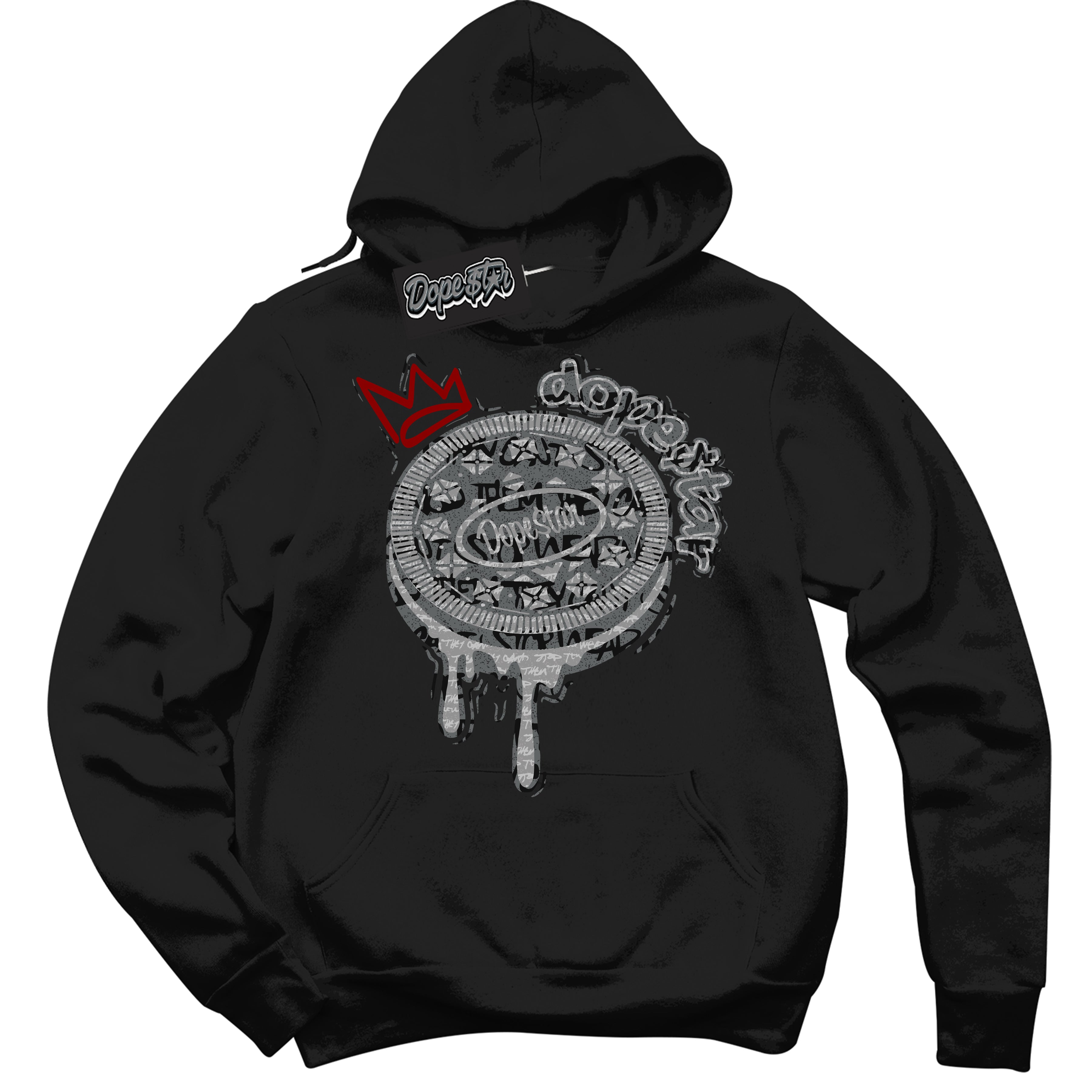 Cool Black Hoodie with “ Oreo DS ”  design that Perfectly Matches Rebellionaire 1s Sneakers.