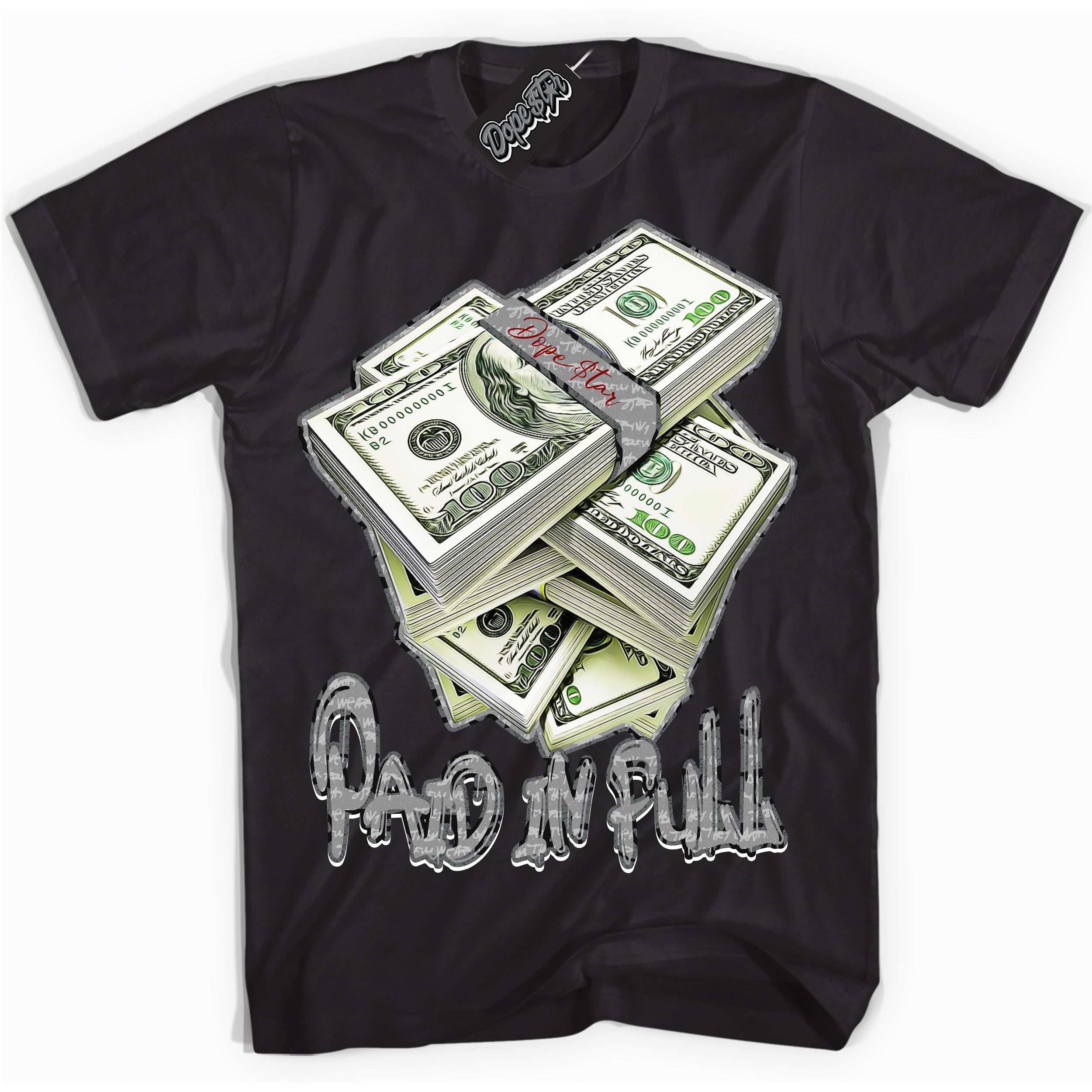 Cool Black Shirt with “ Paid In Full ” design that perfectly matches Rebellionaire 1s Sneakers.