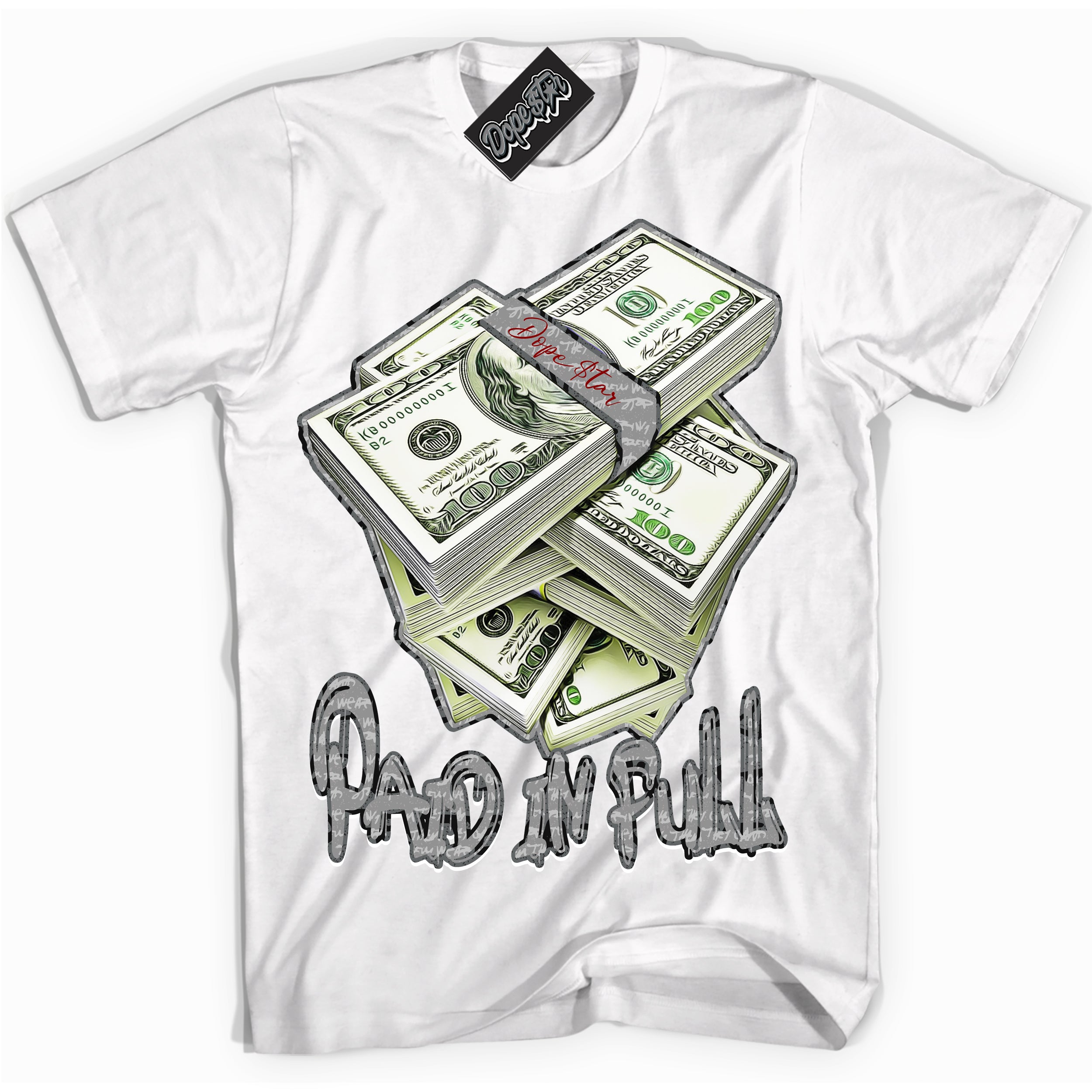 Cool White Shirt with “ Paid In Full ” design that perfectly matches Rebellionaire 1s Sneakers.
