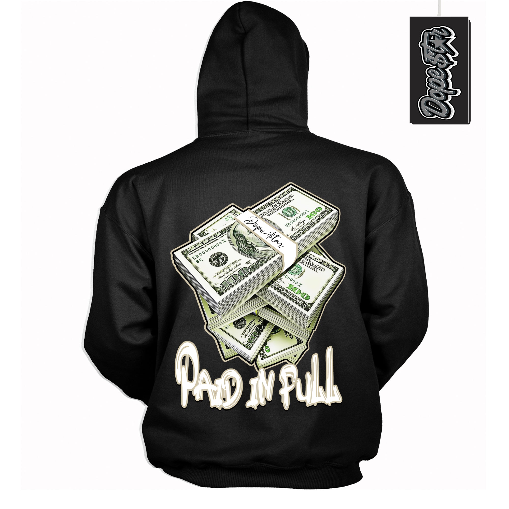 Cool Black Hoodie with “ Paid In Full ”  design that Perfectly Matches  Gratitude 11s Sneakers.