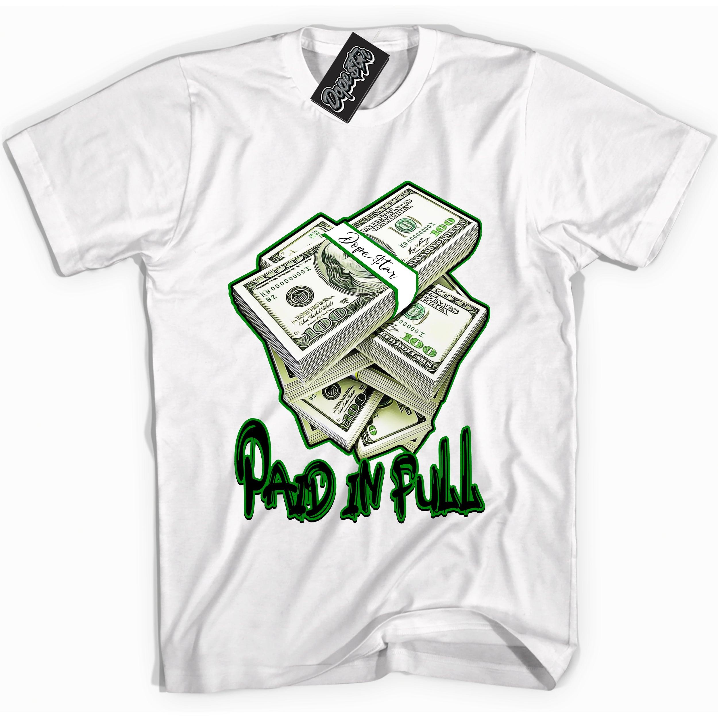 Air Jordan 1 Low Lucky Green Shirt - Paid In Full - Sneaker Shirts Outlet
