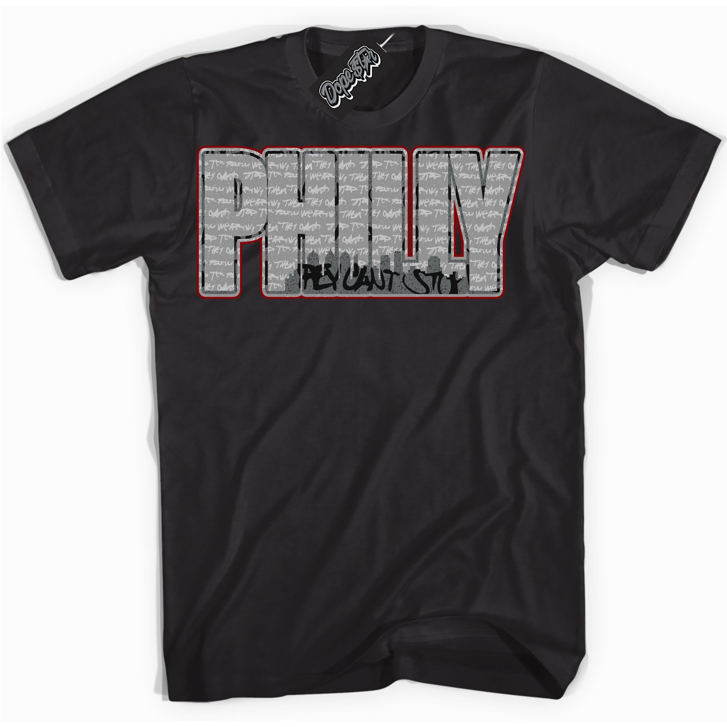 Cool Black Shirt with “ Philly ” design that perfectly matches Rebellionaire 1s Sneakers.