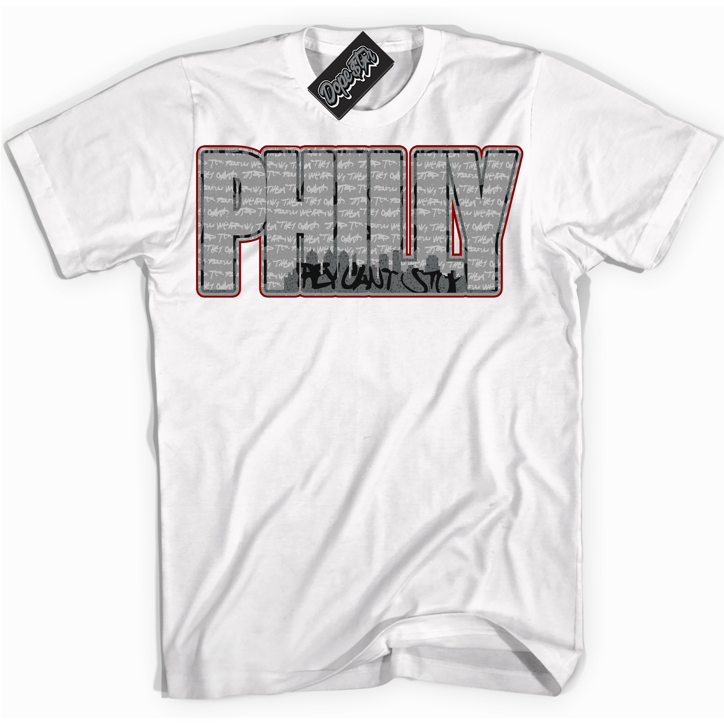Cool White Shirt with “ Philly ” design that perfectly matches Rebellionaire 1s Sneakers.