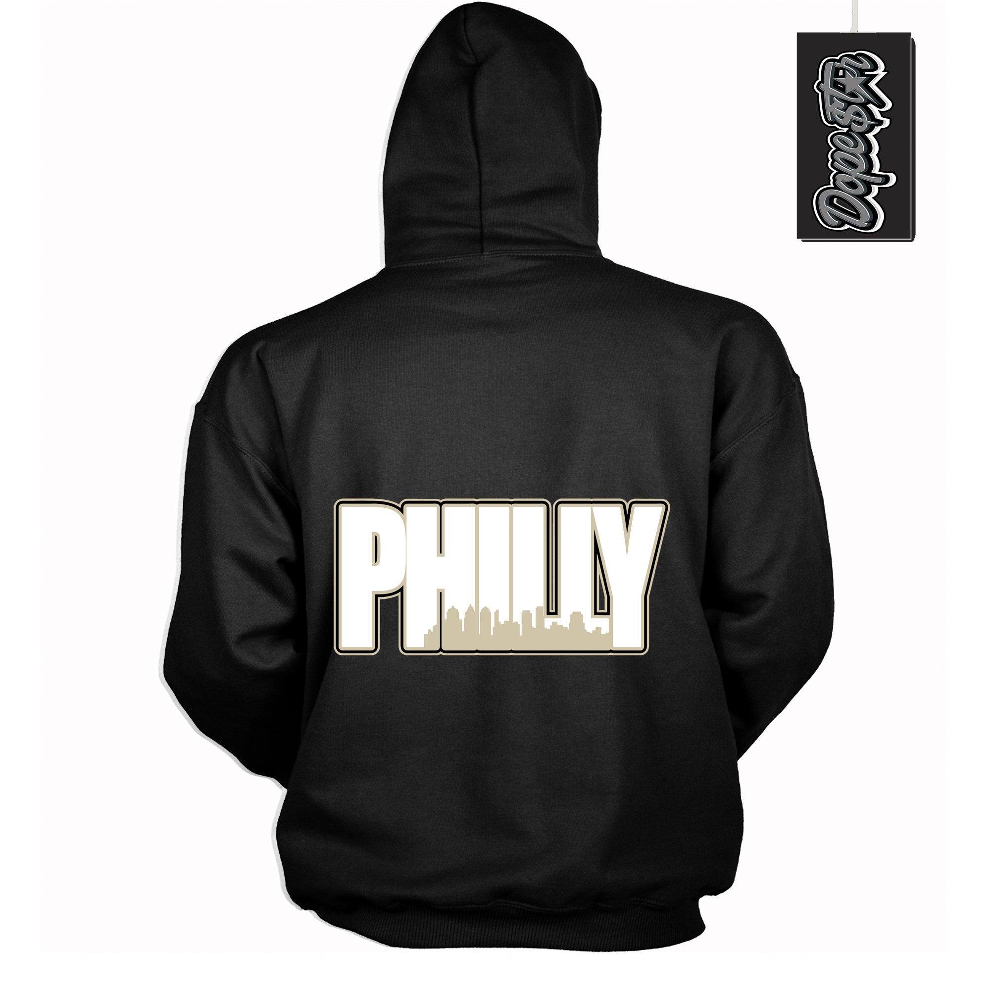 Cool Black Hoodie with “ Philly ”  design that Perfectly Matches  Gratitude 11s Sneakers.