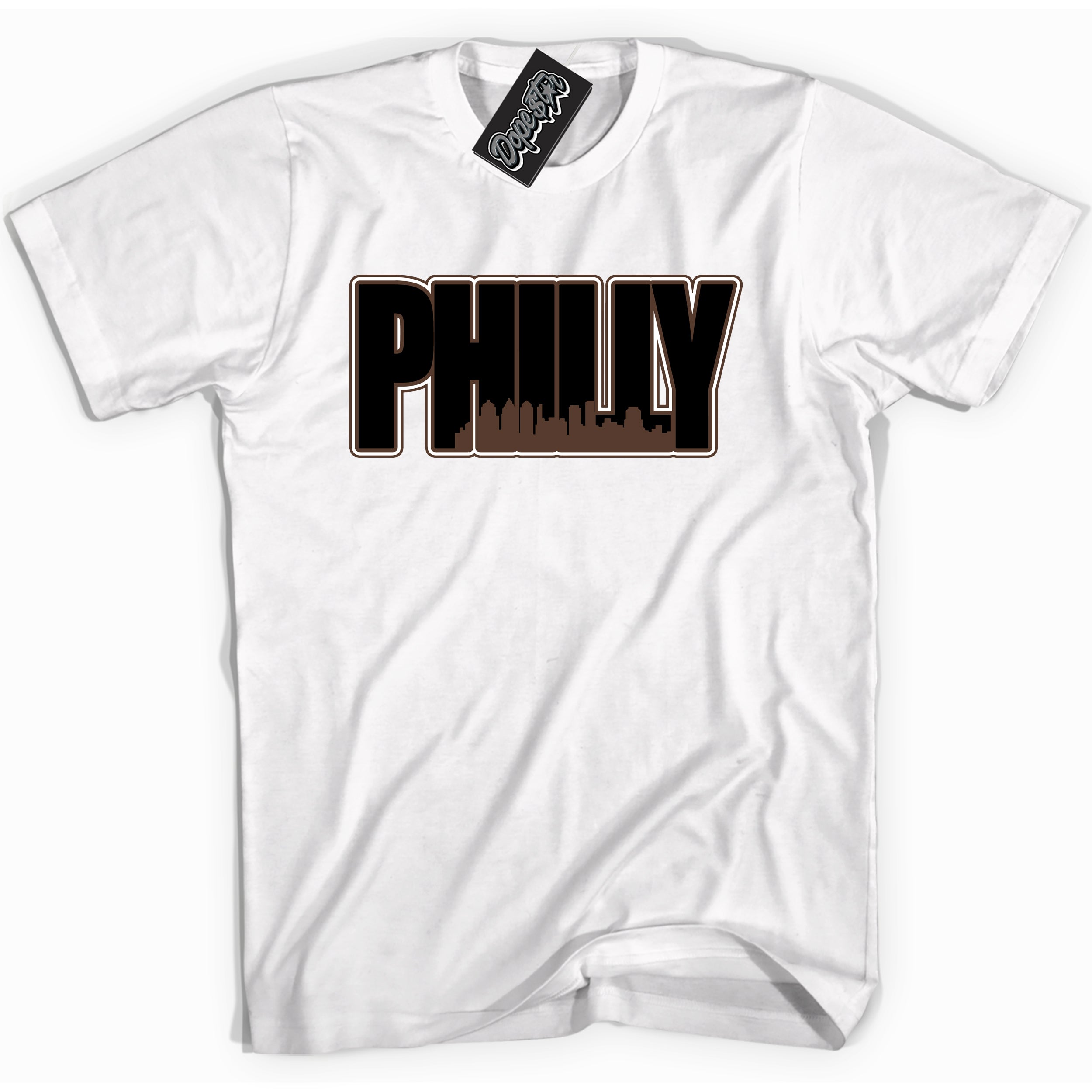 Cool White graphic tee with “ Philly ” design, that perfectly matches Palomino 1s sneakers 