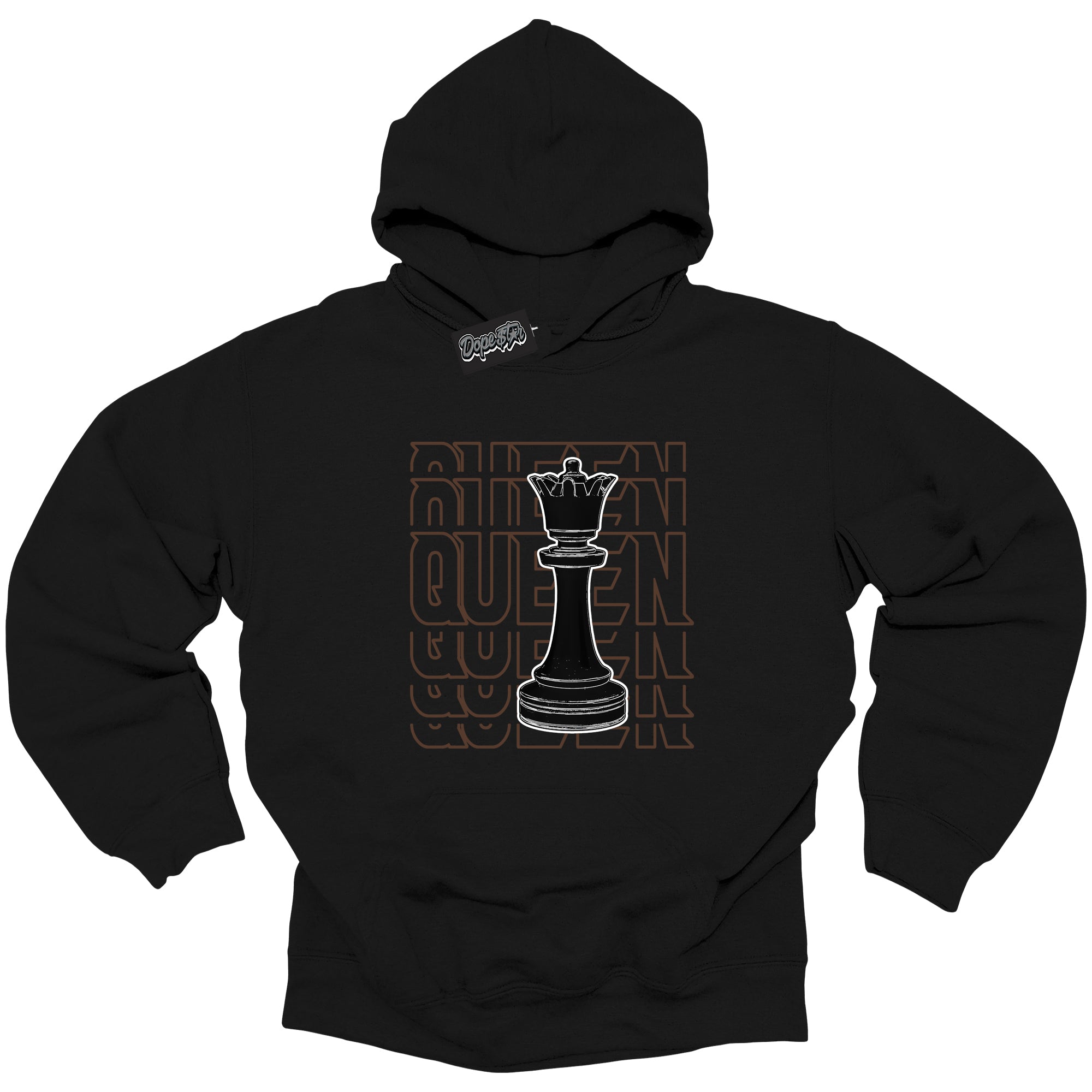 Cool Black Graphic DopeStar Hoodie with “ Queen Chess “ print, that perfectly matches Palomino 1s sneakers