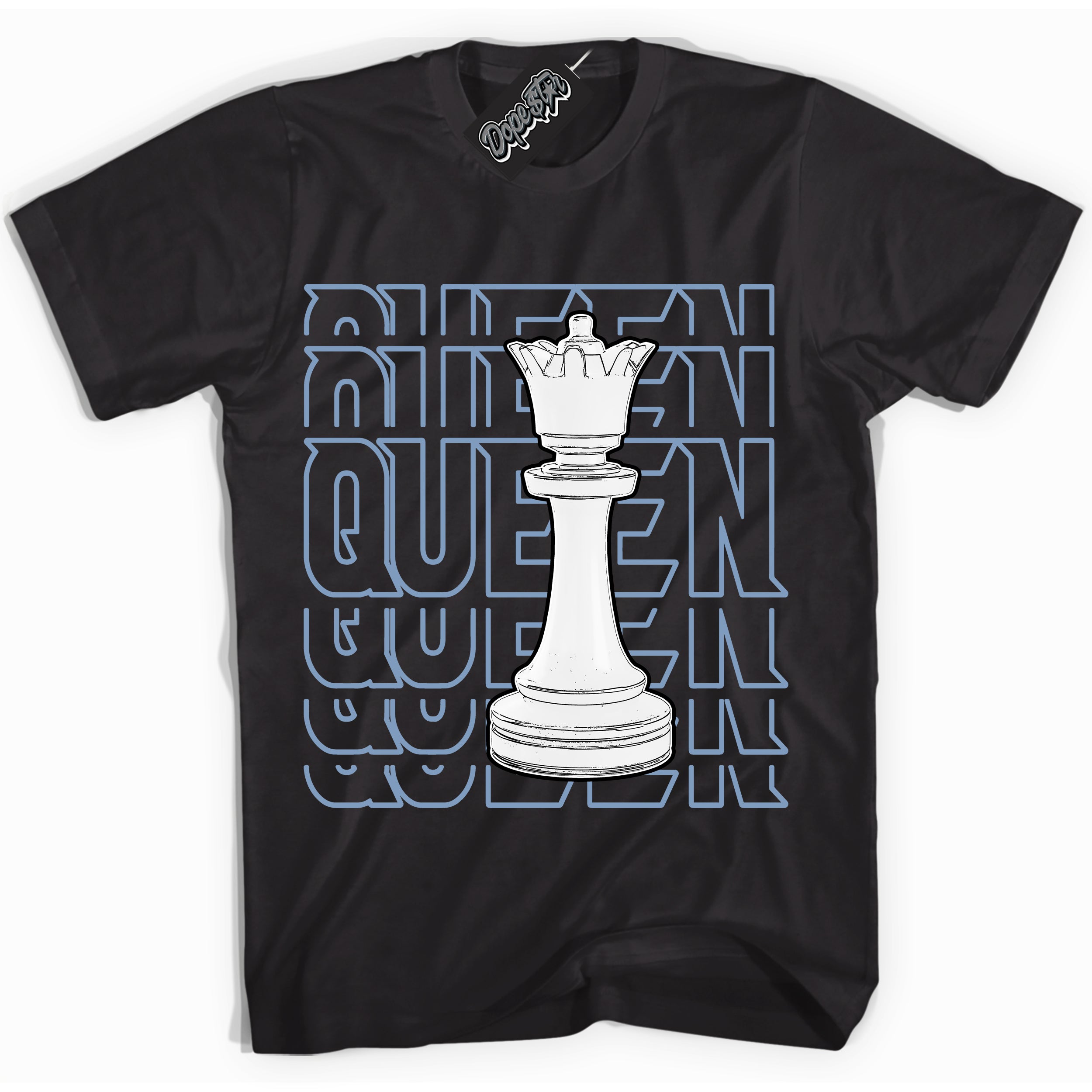 Cool Black Shirt with “ Queen Chess” design that perfectly matches Reverse Oreo 6s Sneakers.