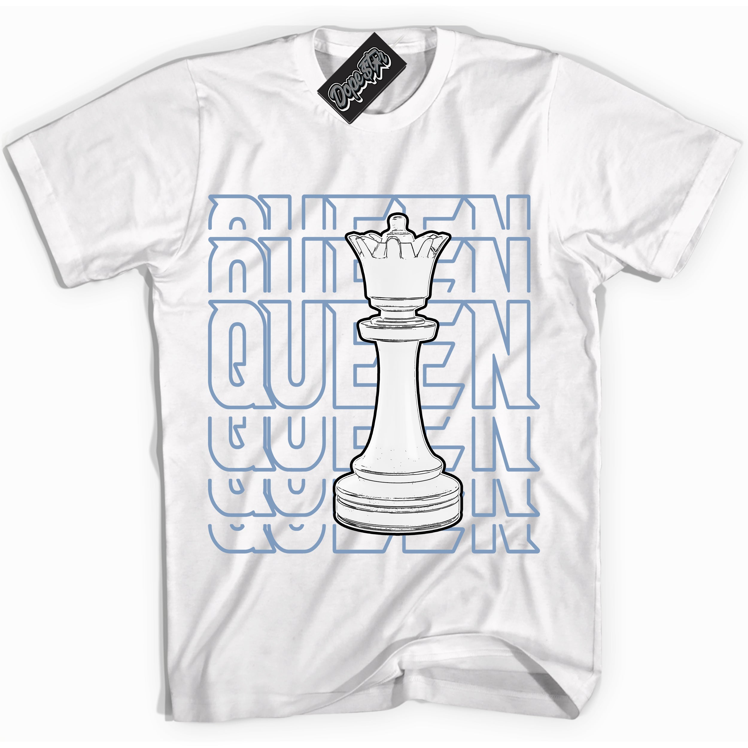 Cool White Shirt with “ Queen Chess” design that perfectly matches Reverse Oreo 6s Sneakers.