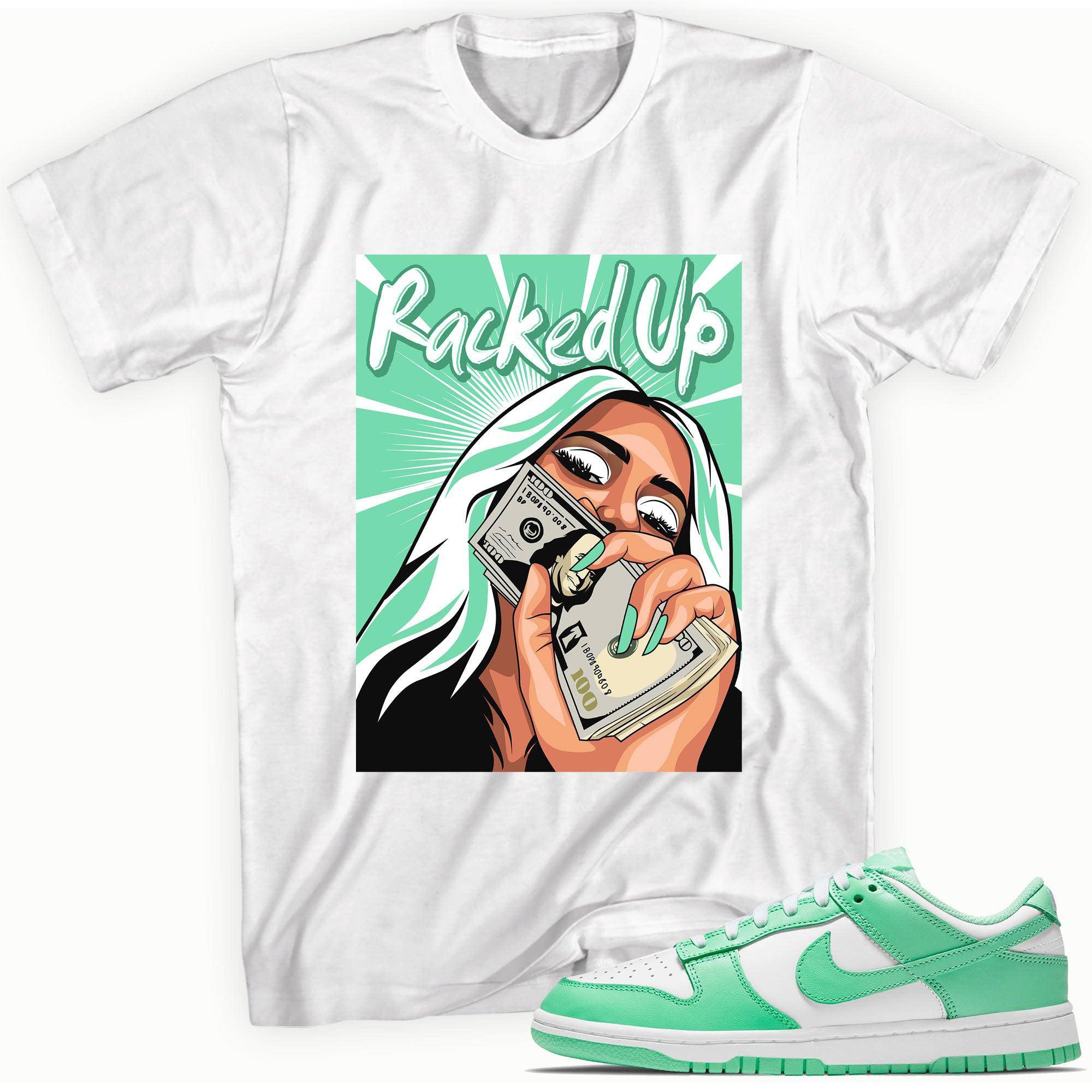 Dunk Low Green Glow Shirt Racked Up