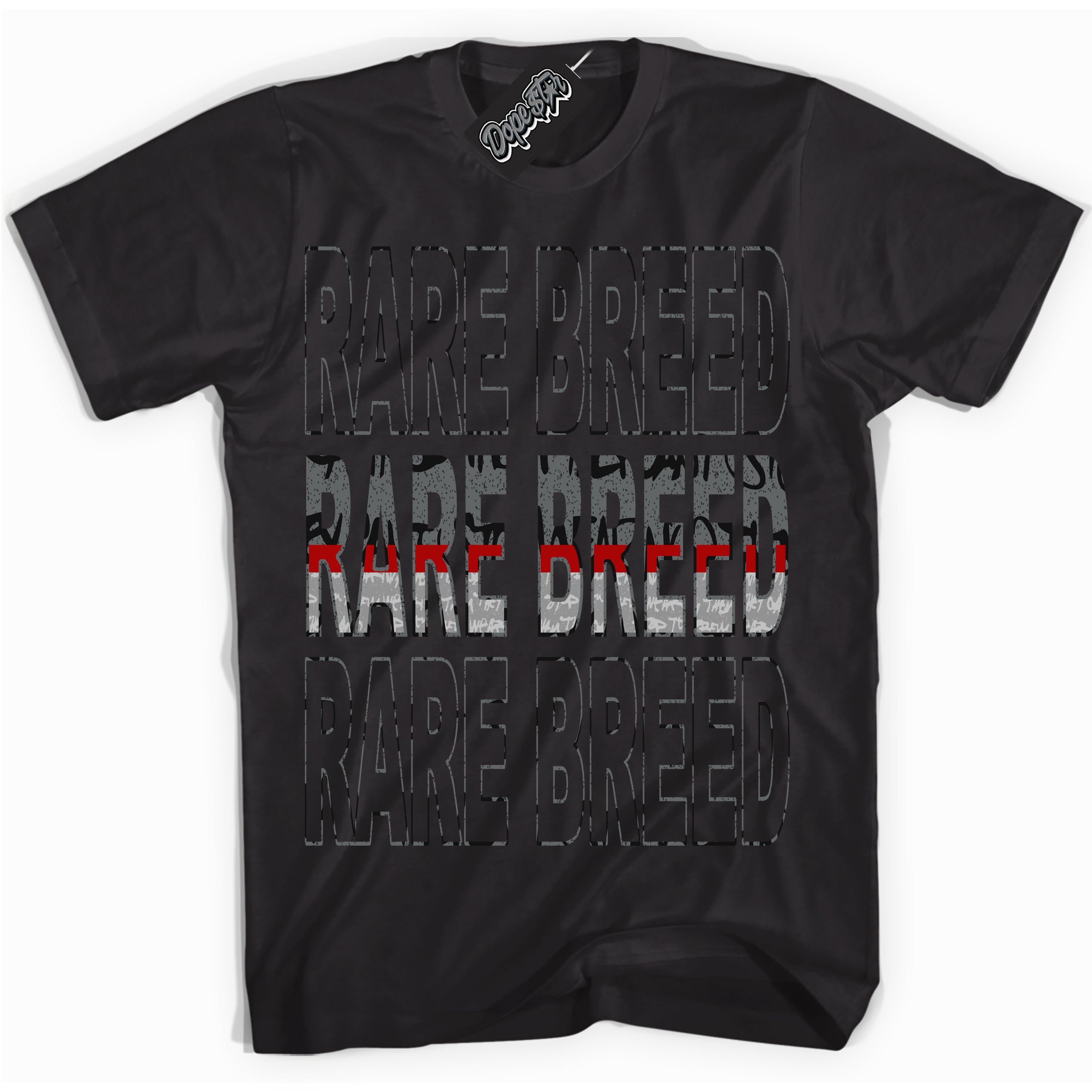 Cool Black Shirt with “ Rare Breed ” design that perfectly matches Rebellionaire 1s Sneakers.