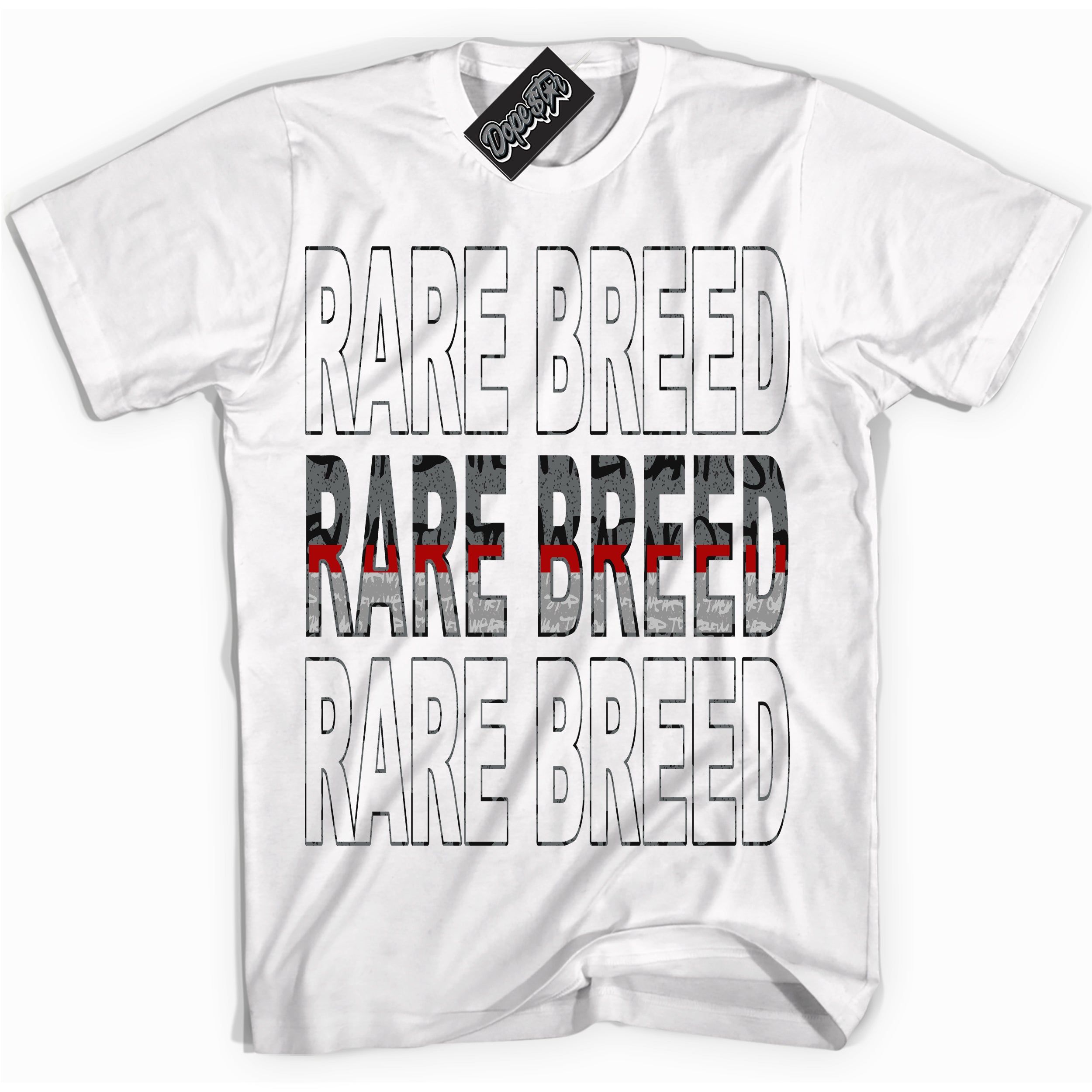 Cool White Shirt with “ Rare Breed ” design that perfectly matches Rebellionaire 1s Sneakers.