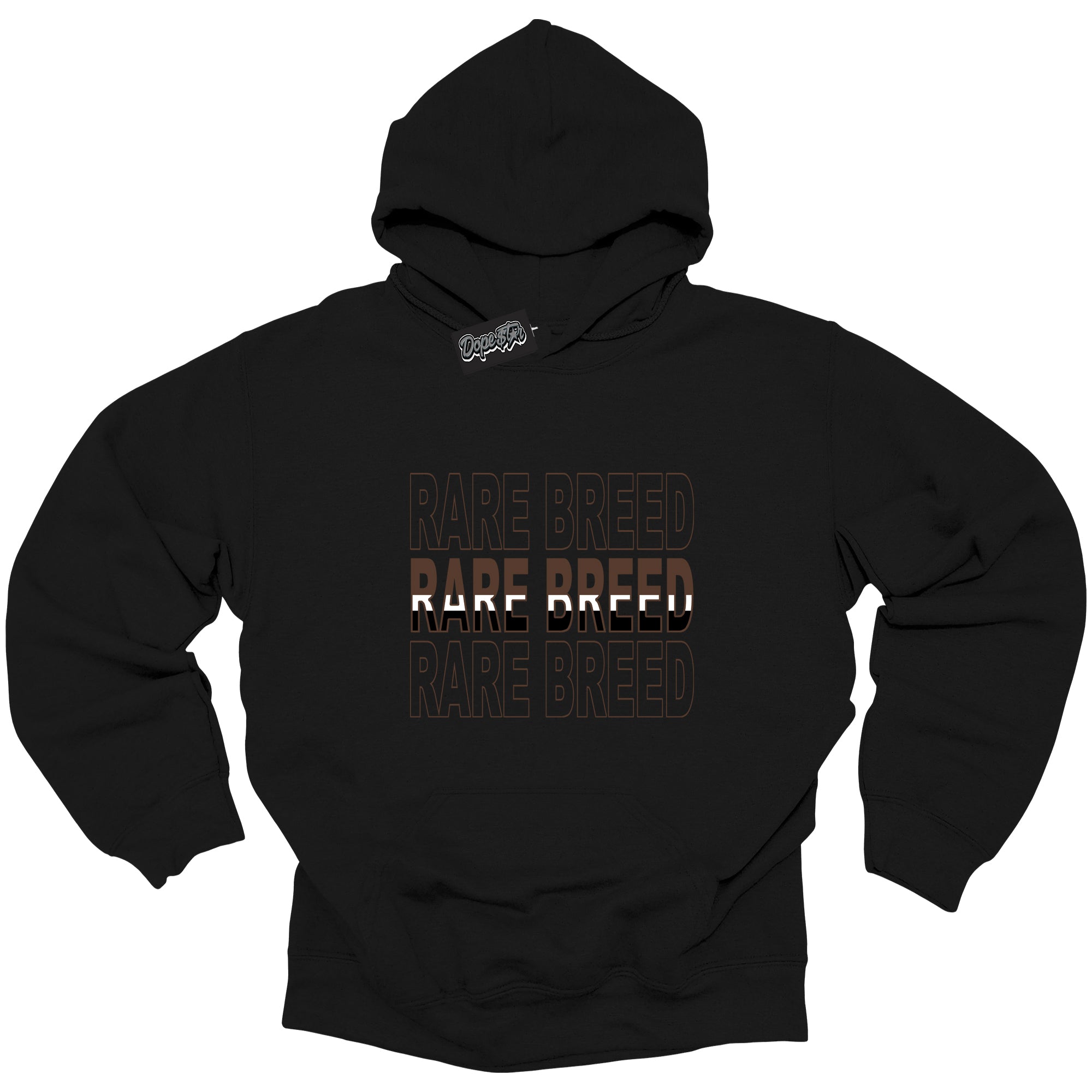 Cool Black Graphic DopeStar Hoodie with “ Rare Breed “ print, that perfectly matches Palomino 1s sneakers