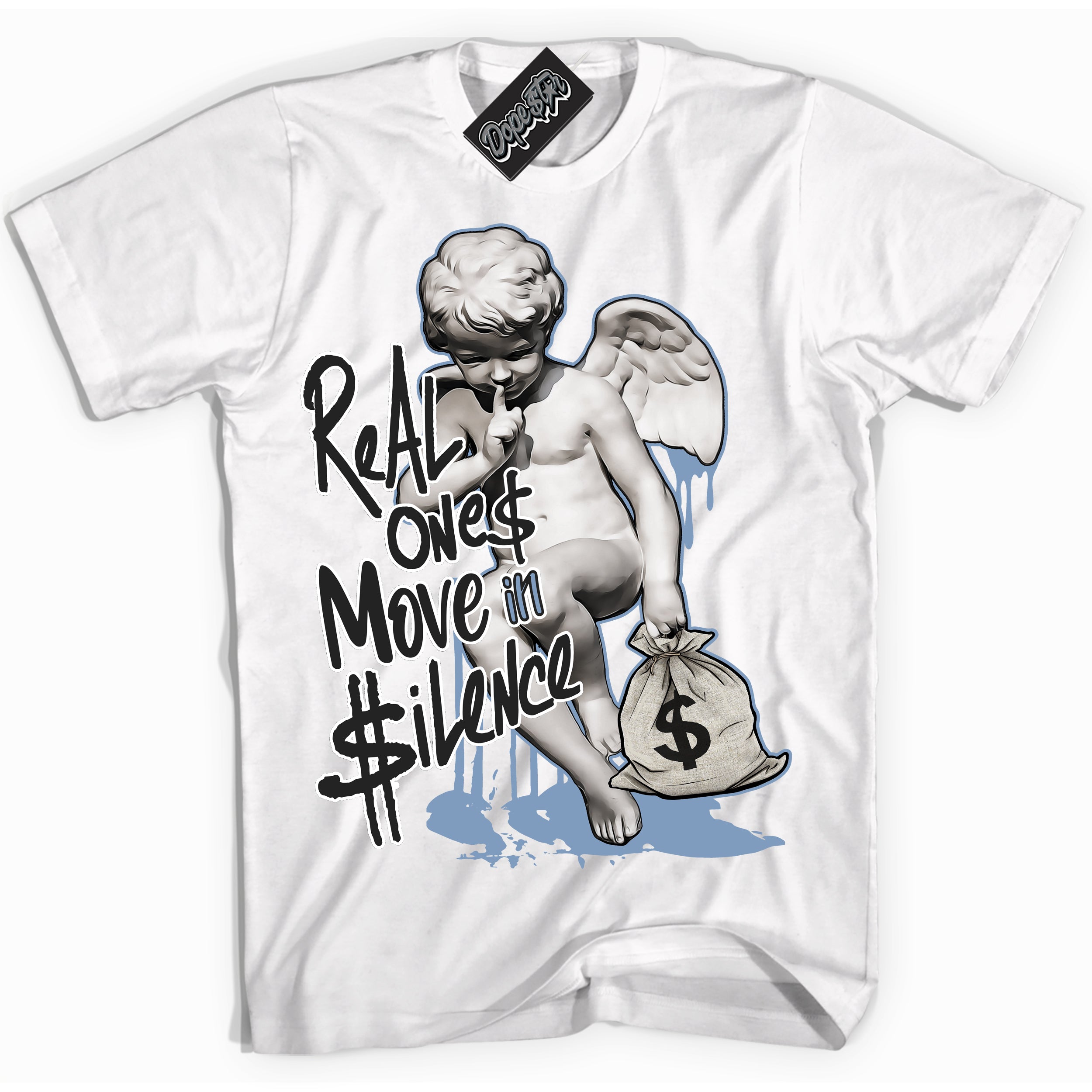 Cool White Shirt with “ Real Ones Cherub” design that perfectly matches Reverse Oreo 6s Sneakers.