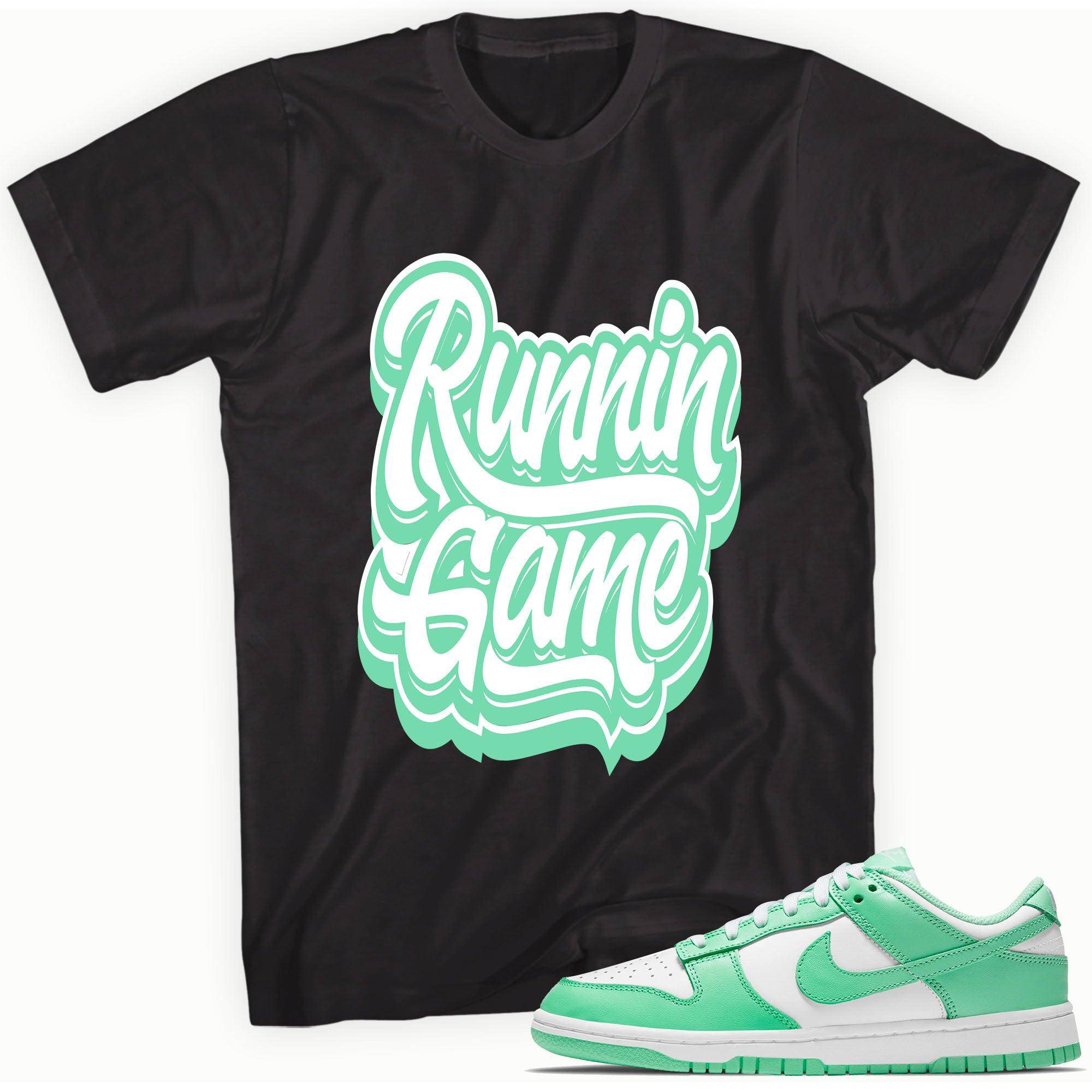 Dunk Low Green Glow Shirt Runnin Game