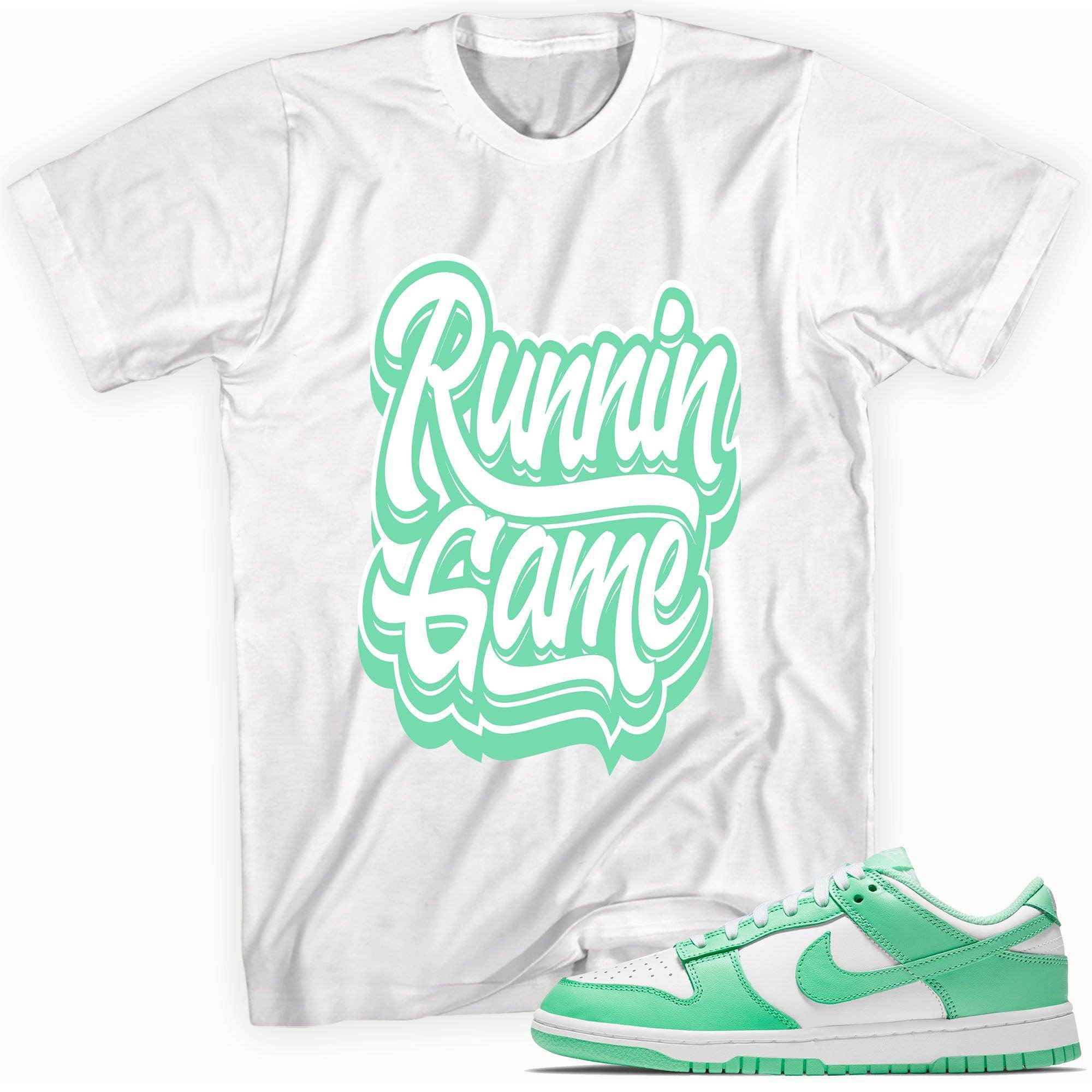 Dunk Low Green Glow Shirt Runnin Game