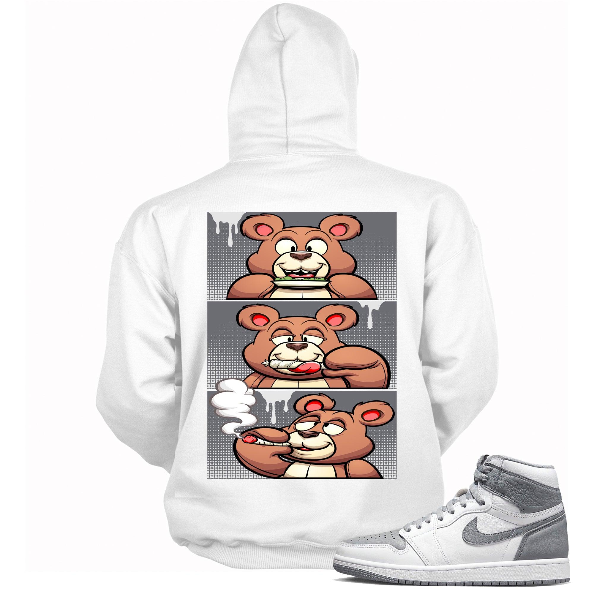 1's High Stealth Hoodie Roll It Lick It Smoke It Bear - Sneaker Shirts Outlet