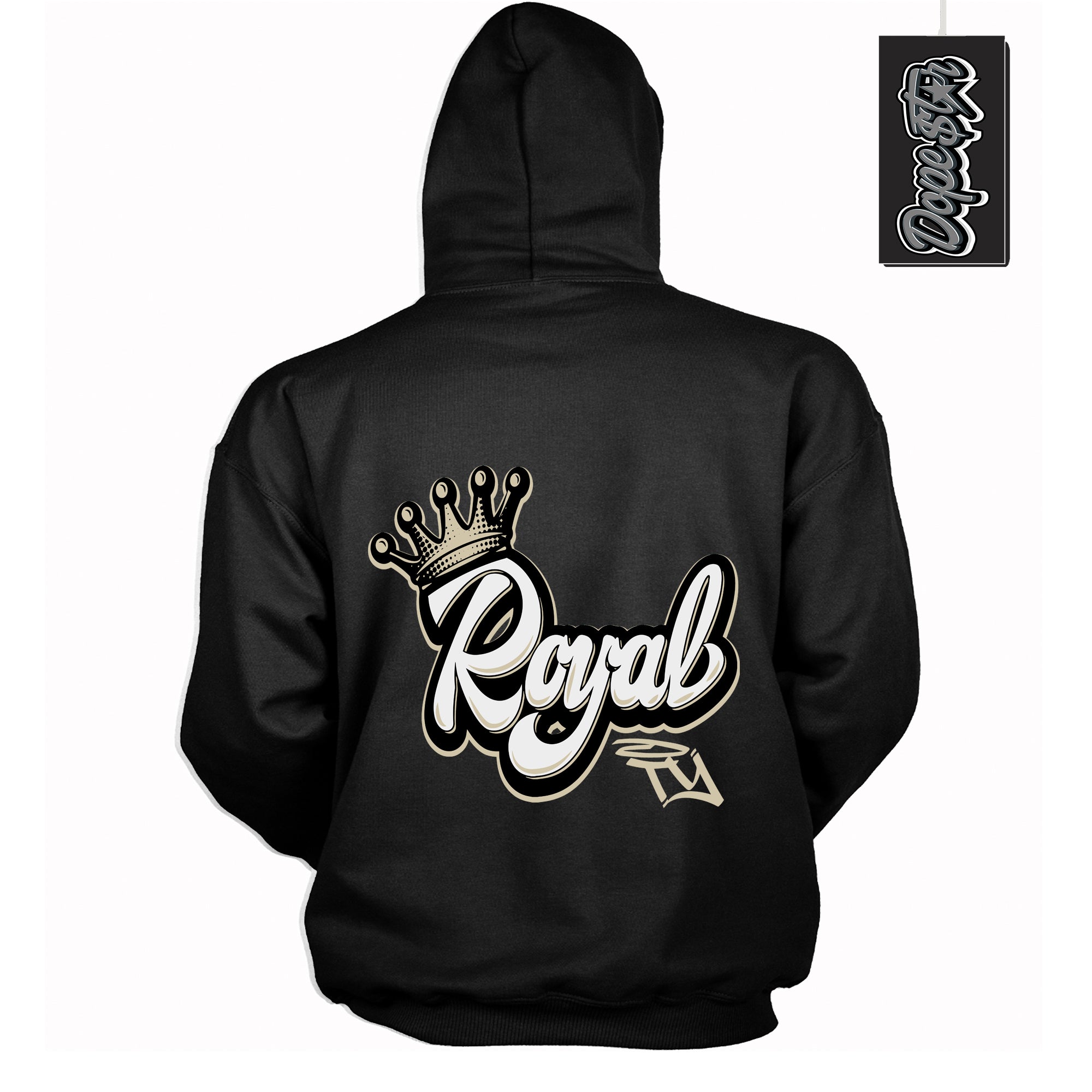 Cool Black Hoodie with “ Royalty ”  design that Perfectly Matches  Gratitude 11s Sneakers.