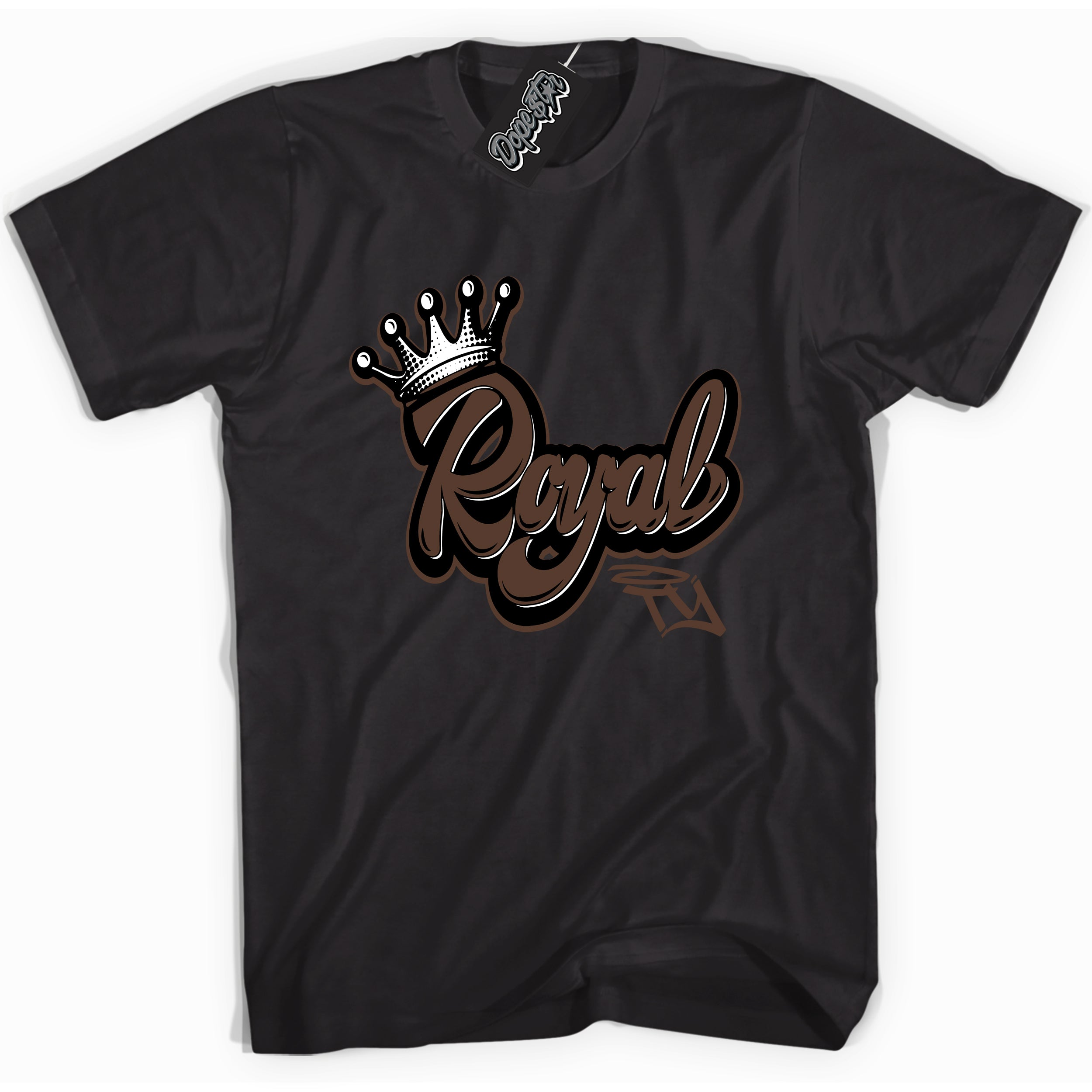 Cool Black graphic tee with “ Royalty ” design, that perfectly matches Palomino 1s sneakers 