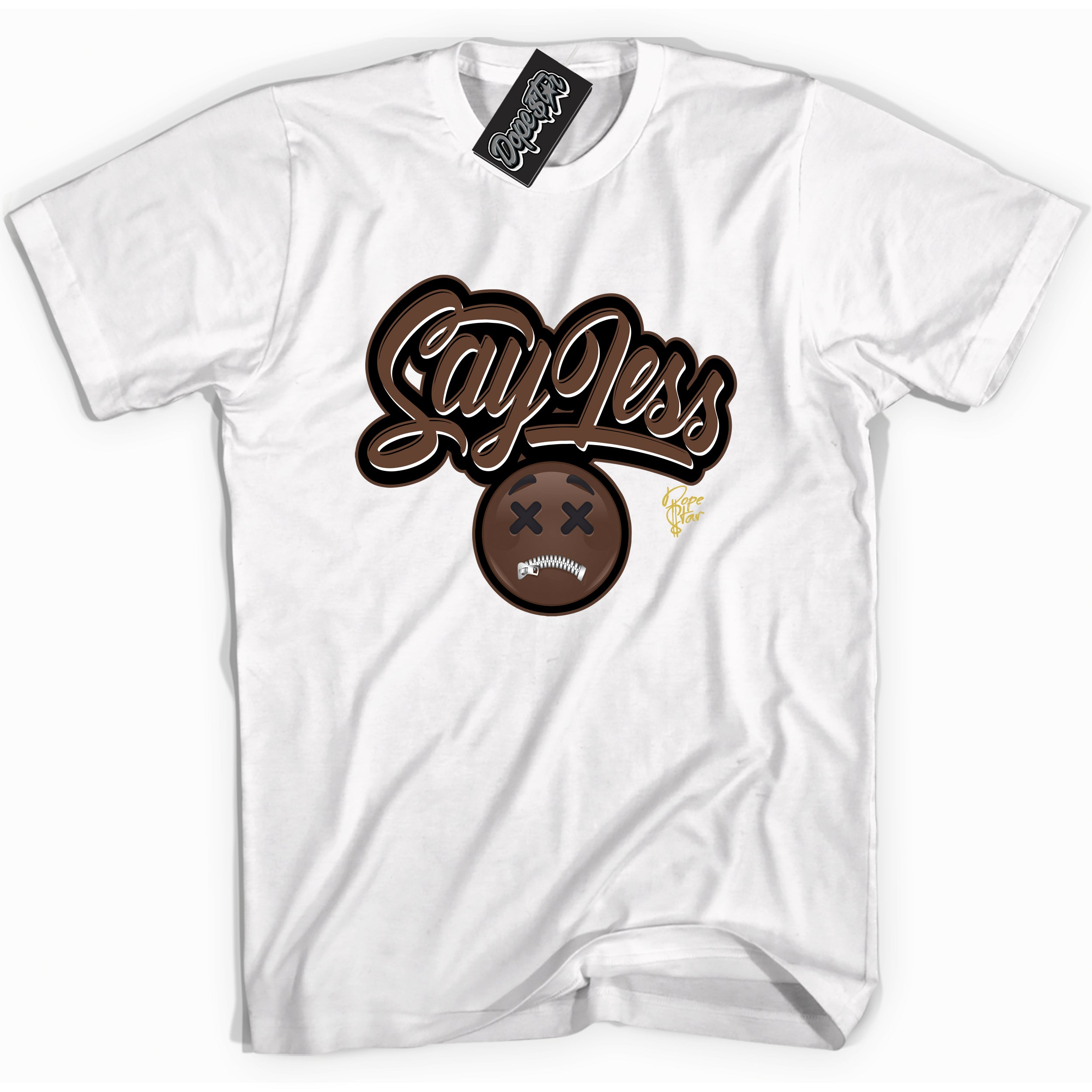 Cool White graphic tee with “ Say Less ” design, that perfectly matches Palomino 1s sneakers 