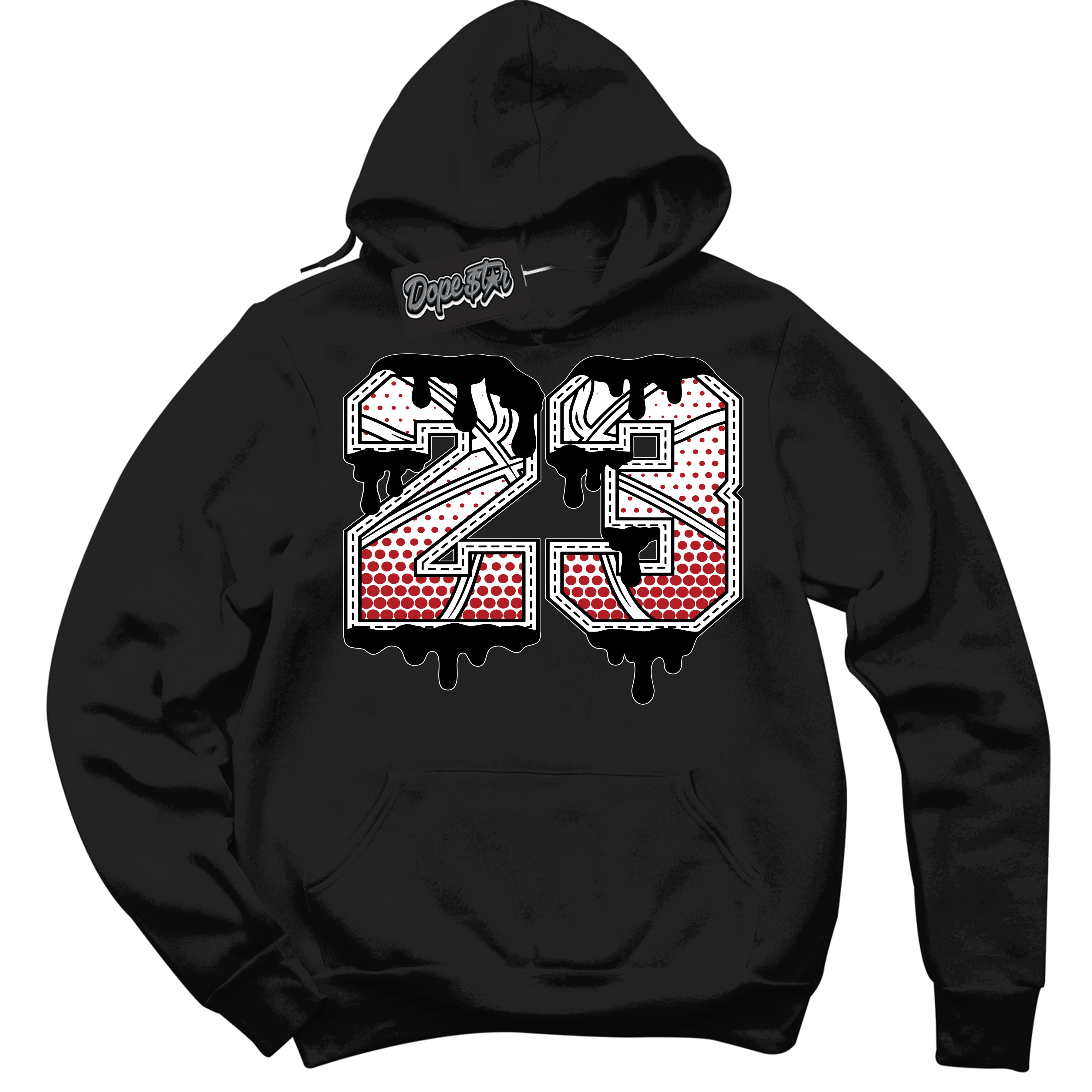 AJ1 Retro High OG Black Toe Reimagined '23 Ball' Hoodie- Black Streetwear Mockup | Sneakerhead Hoodie Matching Black Toe Reimagined AJ1 Highs | Limited Edition Jordan 1 Retro High OG Black Toe Reimagined hoodie for Men & Women | Drip with Your Black Toe Reimagined 1s Kicks | Sneaker head Fashion Must-Have.