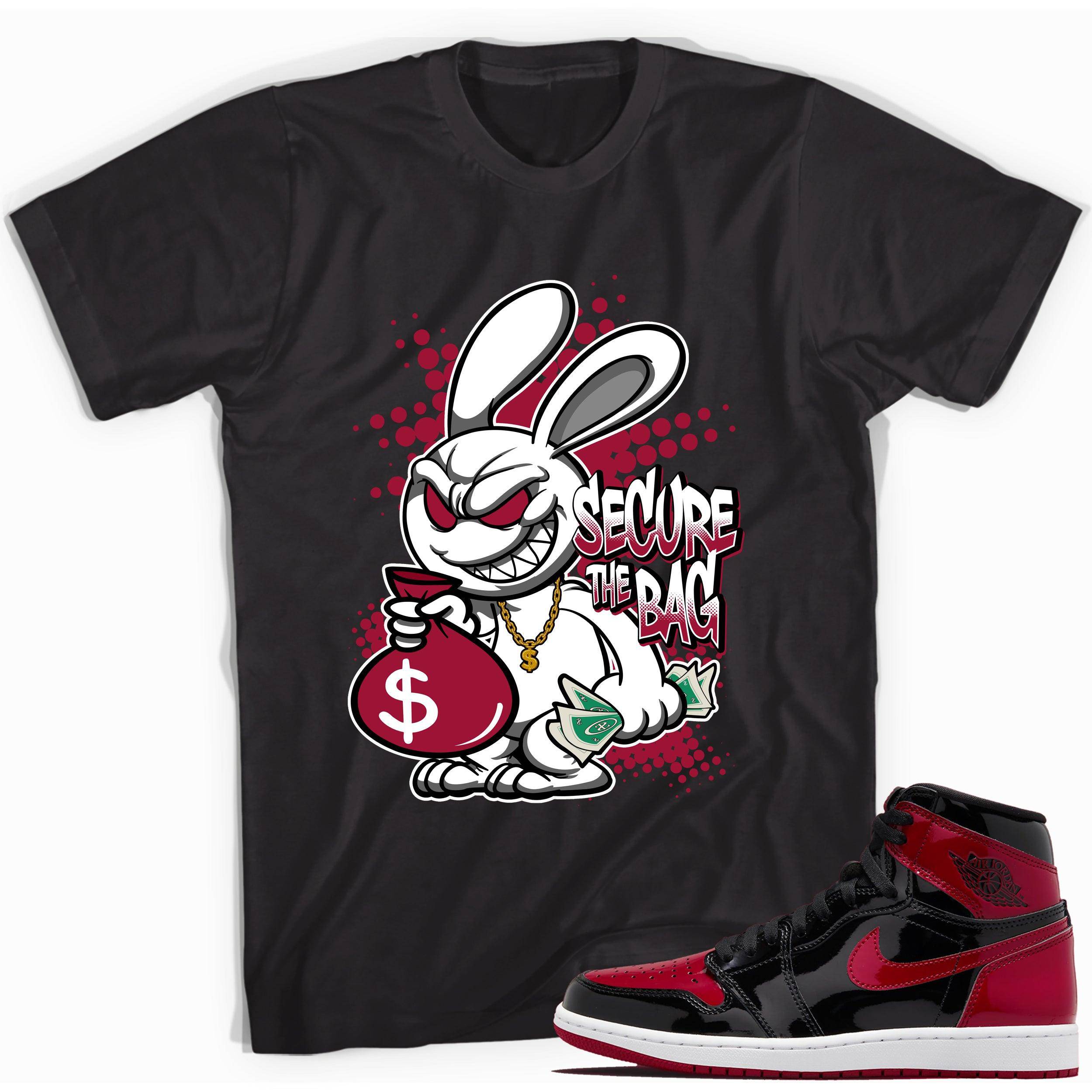 1s Bred Patent Shirt Secure The Bag - Sneaker Shirts Outlet