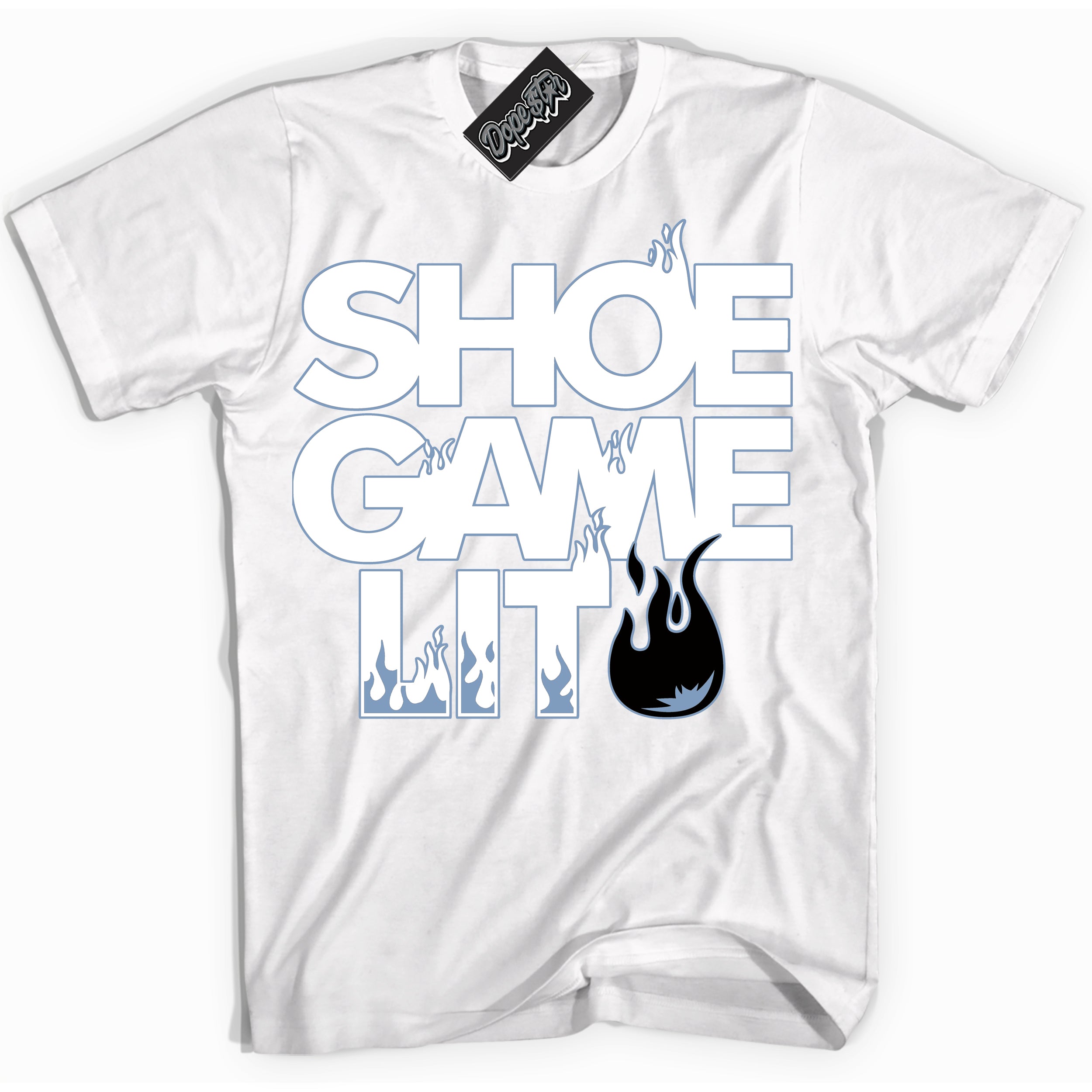 Cool White Shirt with “ Shoe Game Lit” design that perfectly matches Reverse Oreo 6s Sneakers.