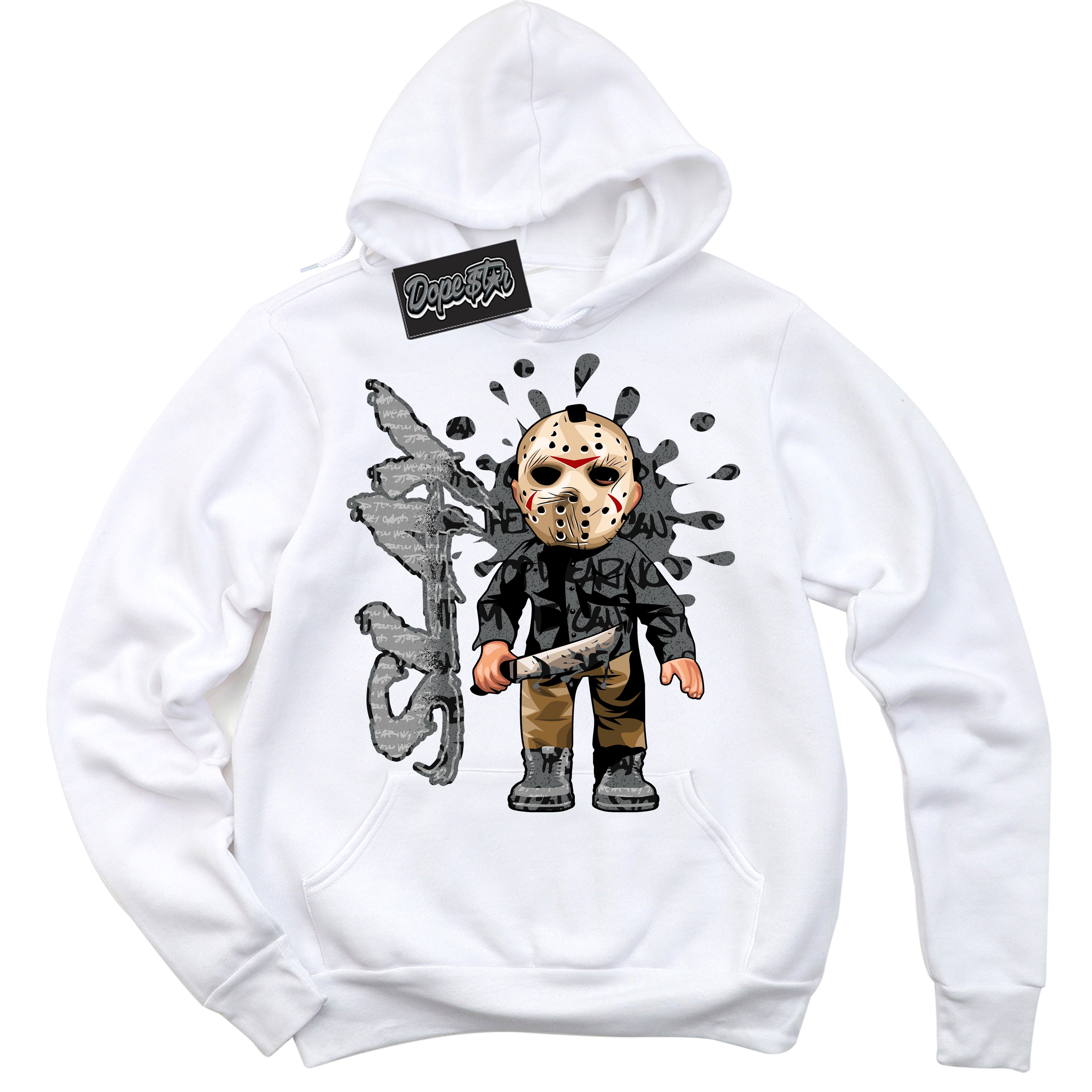 Cool White Hoodie with “ Slay ”  design that Perfectly Matches Rebellionaire 1s Sneakers.