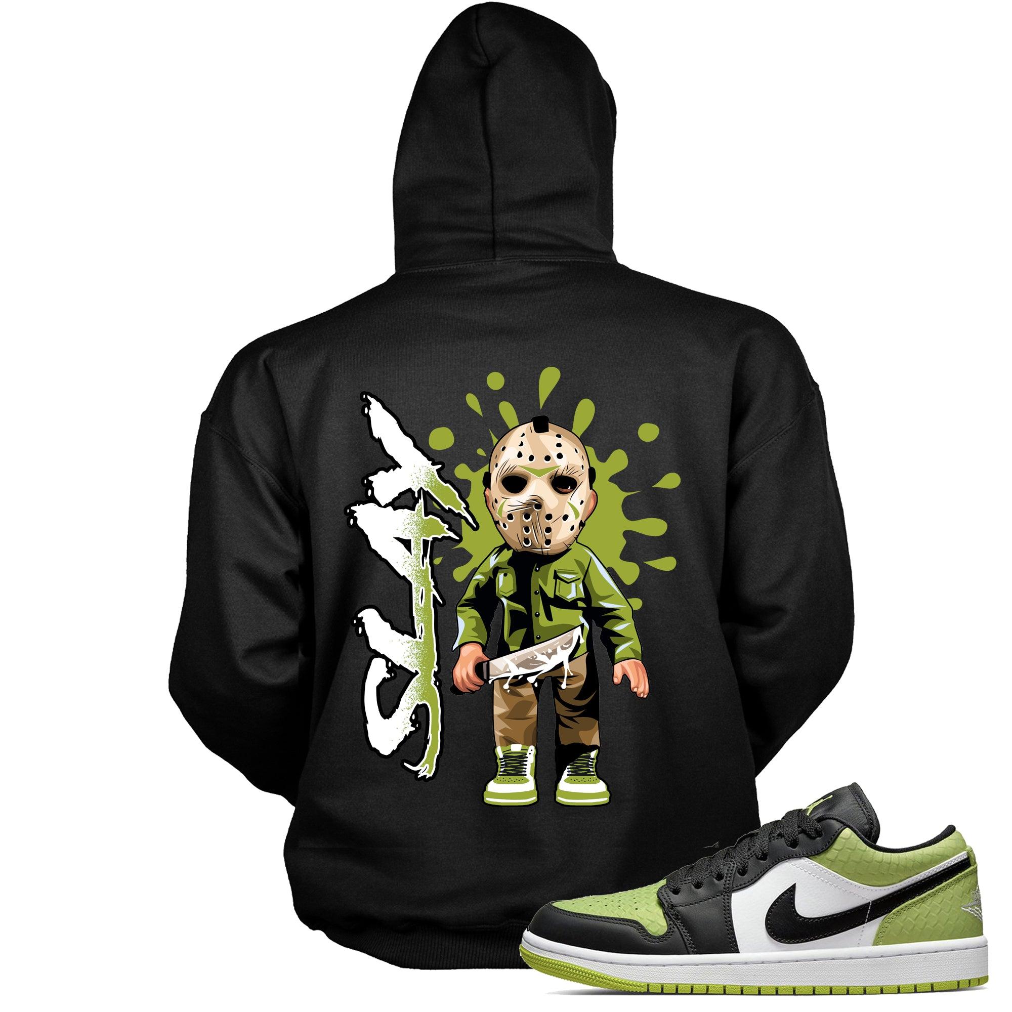 Snakeskin Vivid Green 1s DopeStar Hoodie Slay