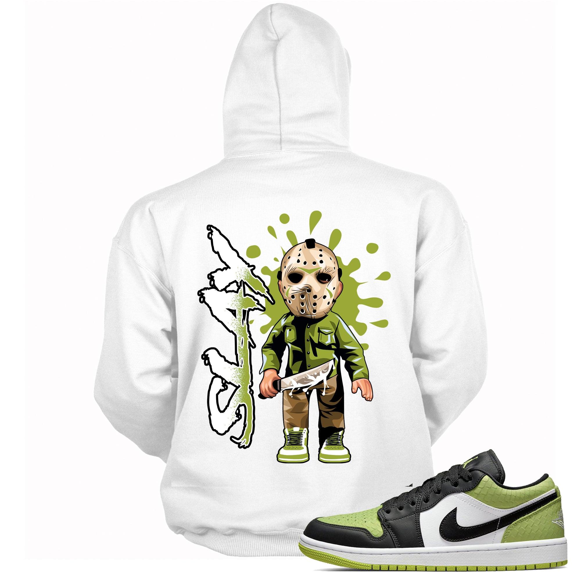 Snakeskin Vivid Green 1s DopeStar Hoodie Slay - Sneaker Shirts Outlet