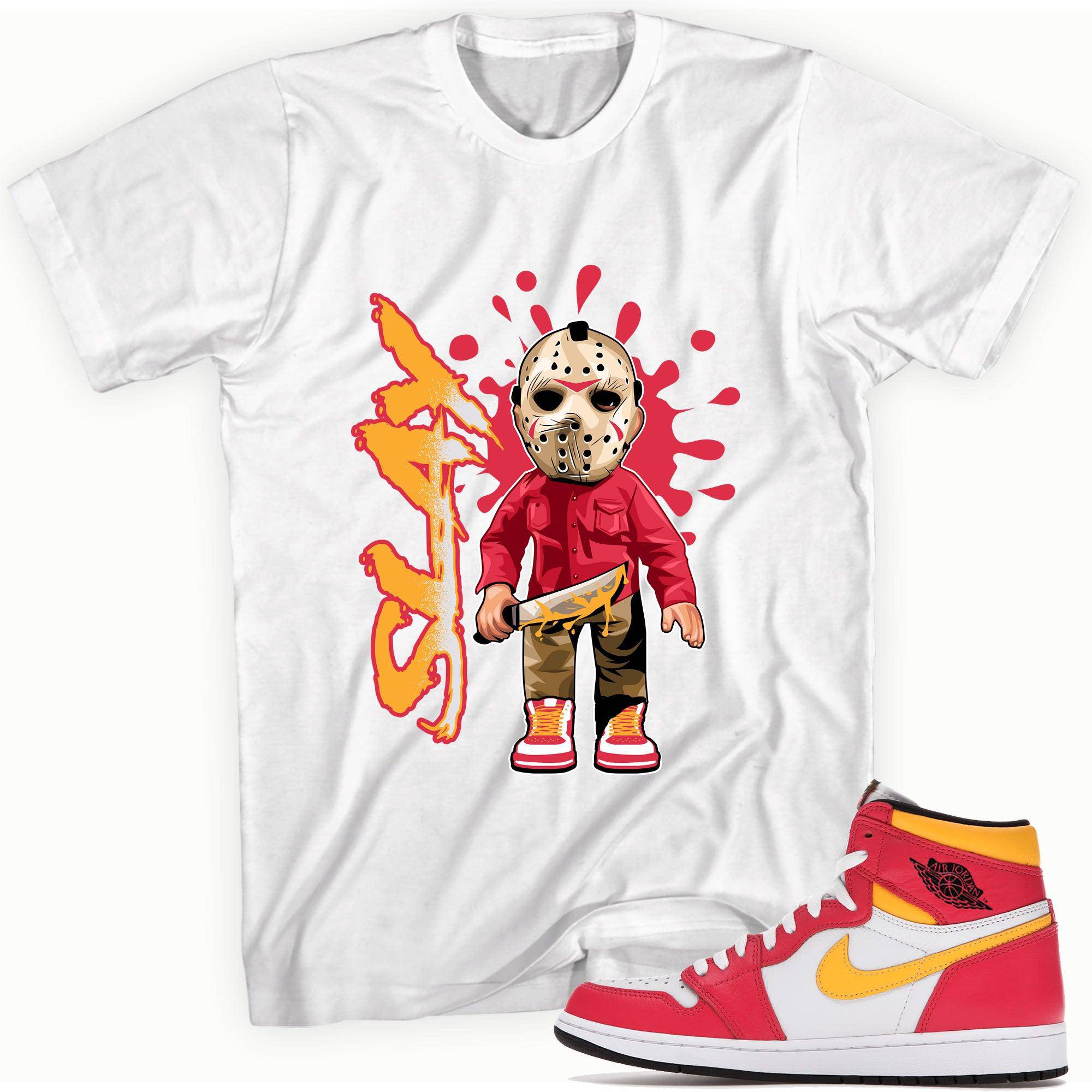 1 Retro High Light Fusion Red Shirt - Slay - Sneaker Shirts Outlet