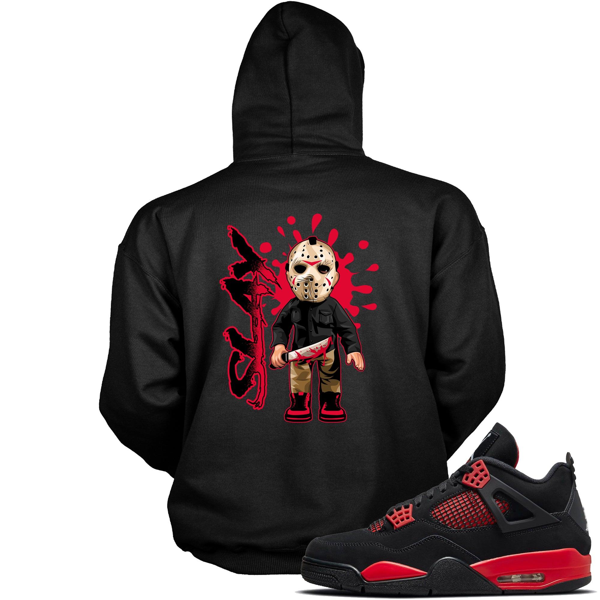 4 Red Thunder Hoodie Slay - Sneaker Shirts Outlet