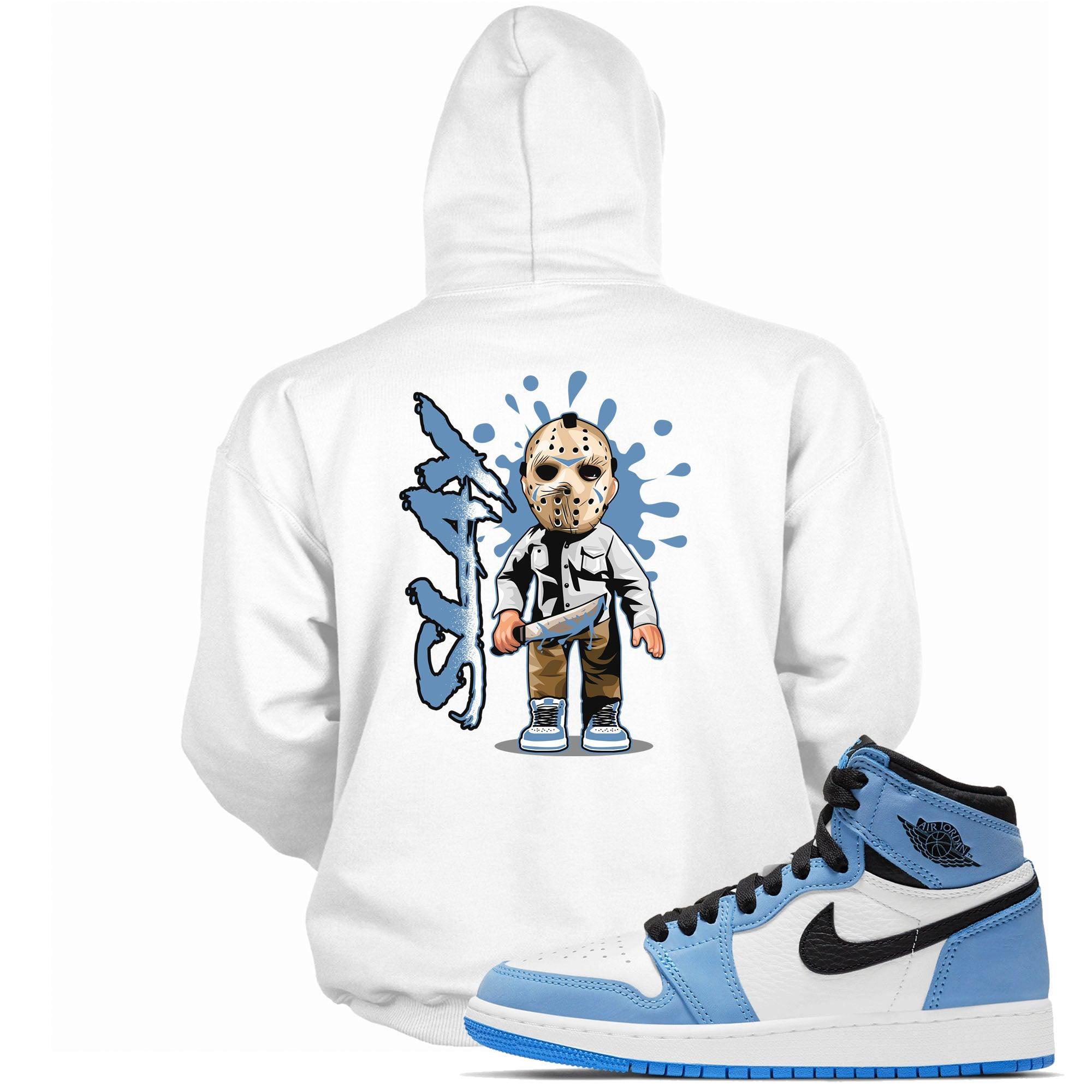 1 High White University Blue Black Hoodie Slay - Sneaker Shirts Outlet