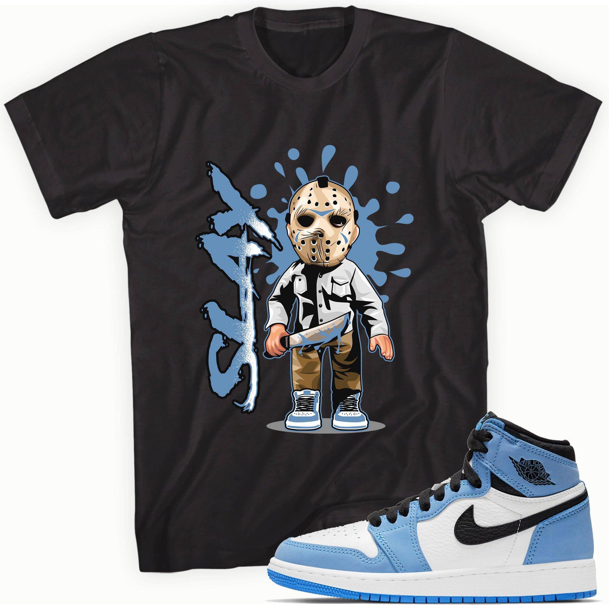 1 High White University Blue Black Shirt Slay - Sneaker Shirts Outlet