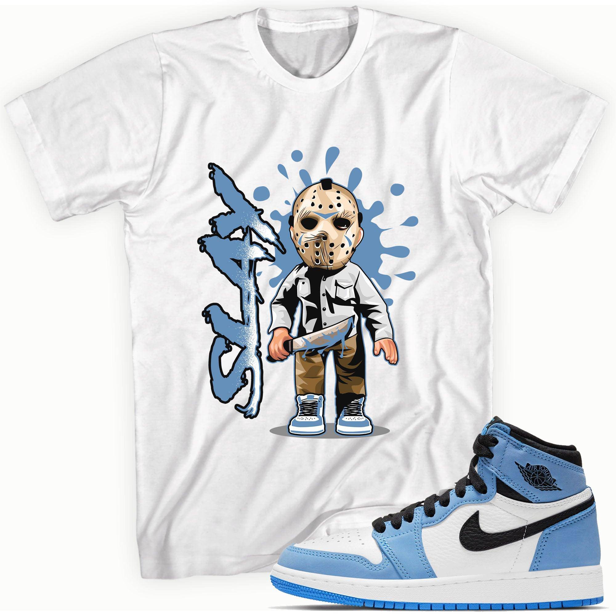 1 High White University Blue Black Shirt Slay - Sneaker Shirts Outlet